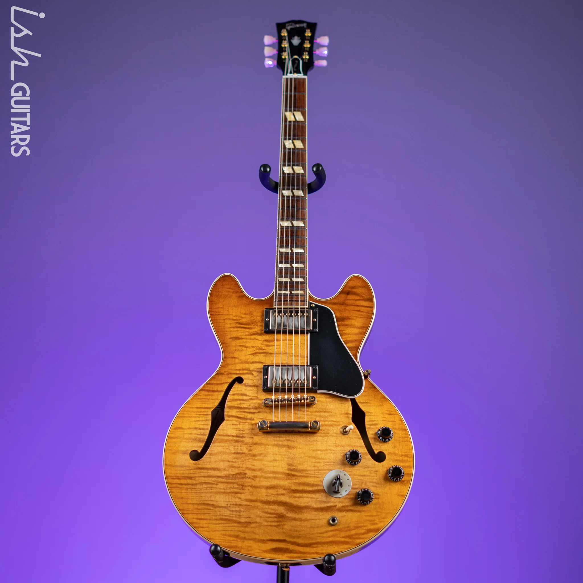 Gibson Memphis 1964 Reissue ES-345 Semi Hollow Electric Guitar Faded Light Burst - Image 2