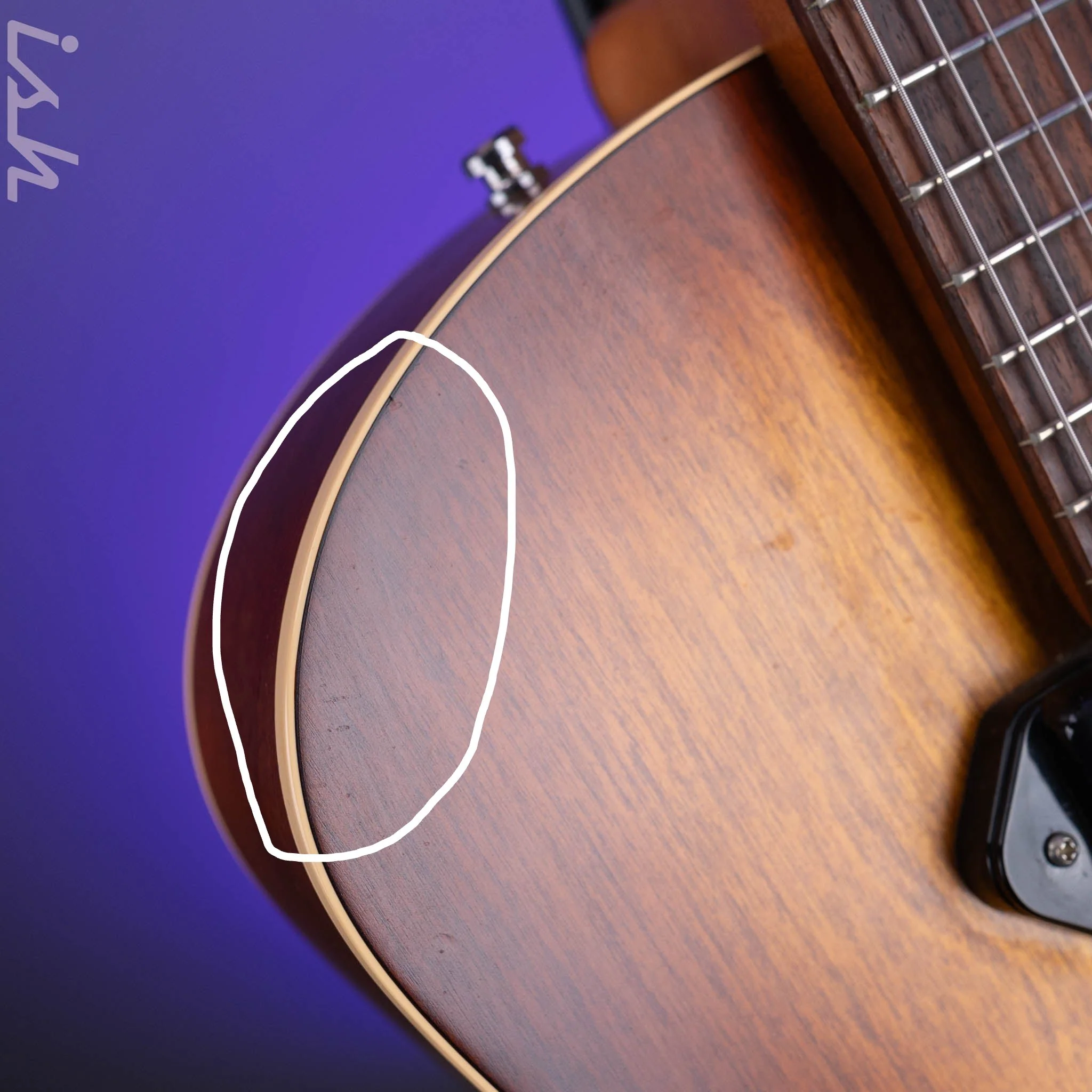 Godin 5th Avenue Kingpin P90 Cognac Burst - Image 4