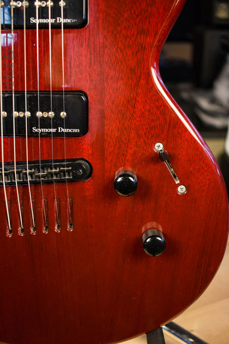 Godin LG HMB Electric Guitar Trans Red - Image 4