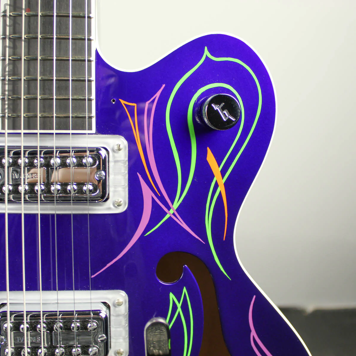2011 Gretsch Brian Setzer Hot Rod Purple Pinstripe - Image 3
