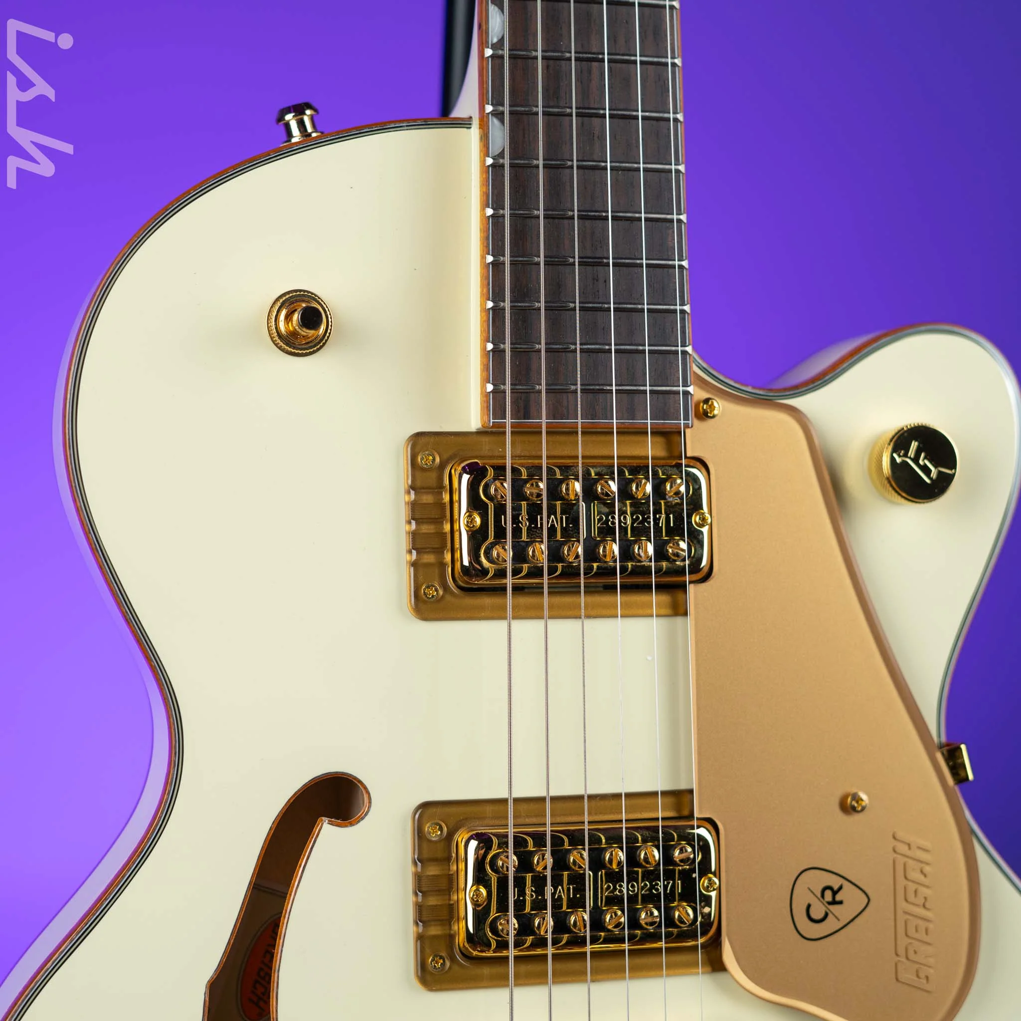 Gretsch Electromatic Chris Rocha Broadkaster Jr. Center Block Vintage White - Image 3
