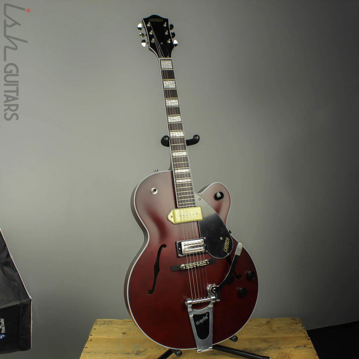 Gretsch G2420T-P90 Limited Edition Streamliner Hollow Body w/ Bigsby Midnight Wine Satin - Image 2