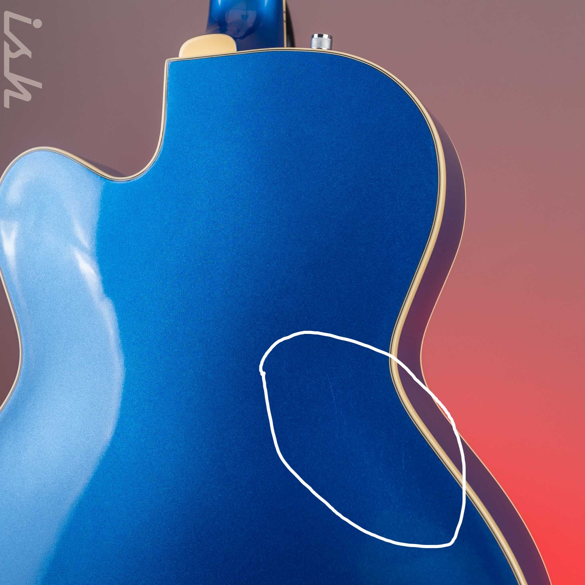 2018 Gretsch G5420T Electromatic Hollowbody Single-Cut Electric Guitar w/ Bigsby Fairline Blue - Image 11