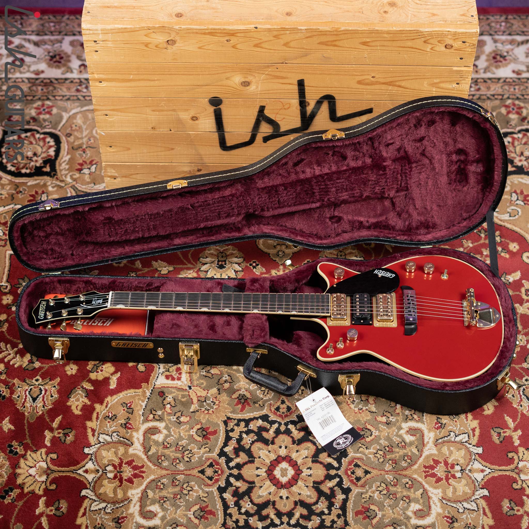 Gretsch G6131G Malcom Young LTD Raw Jet Vintage Firebird Red - *Lightly Aged* Demo - Image 10