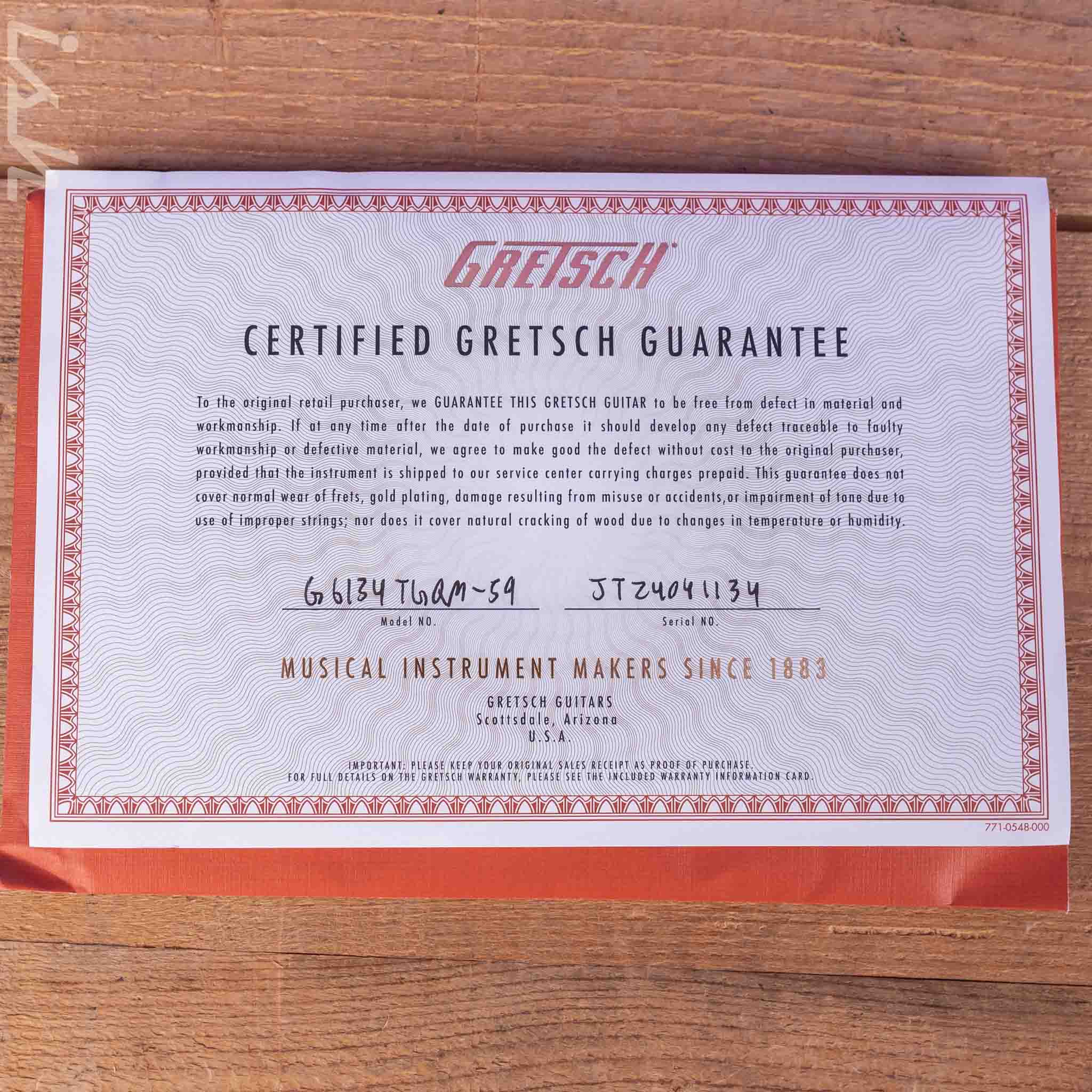 Gretsch G6134TGQM-59 Limited Edition Penguin Forge Glow Demo - Image 11