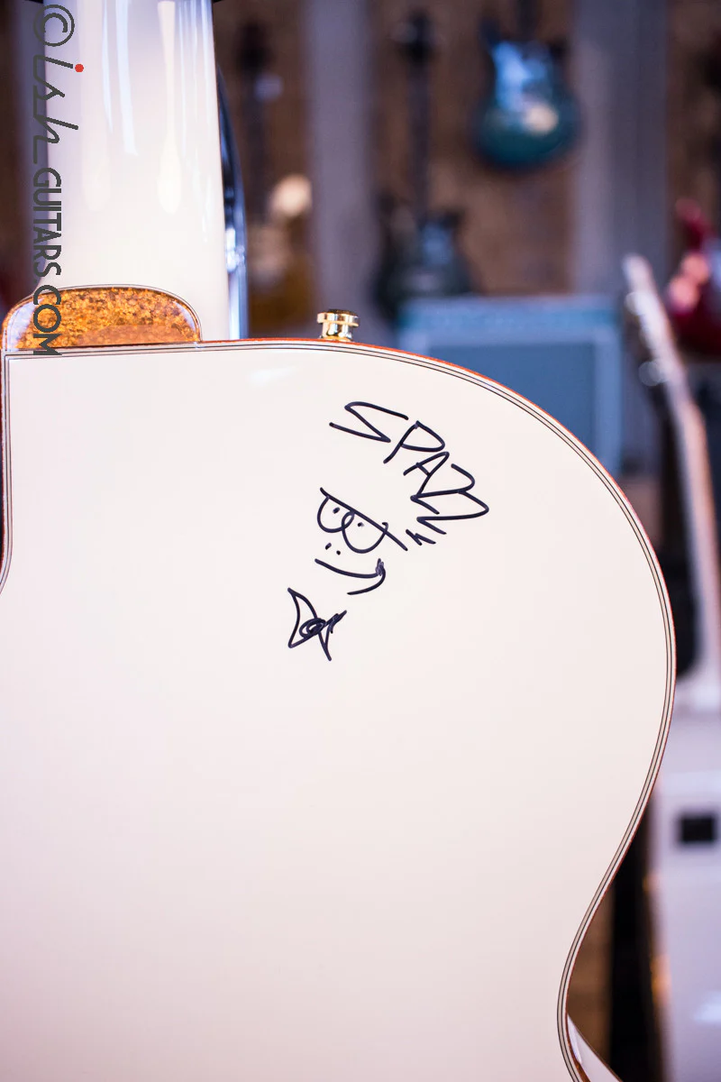 Gretsch G6139-CB White Falcon Center Block Signed by Brian Setzer and Johnny “Spazz” Hatton - Image 8