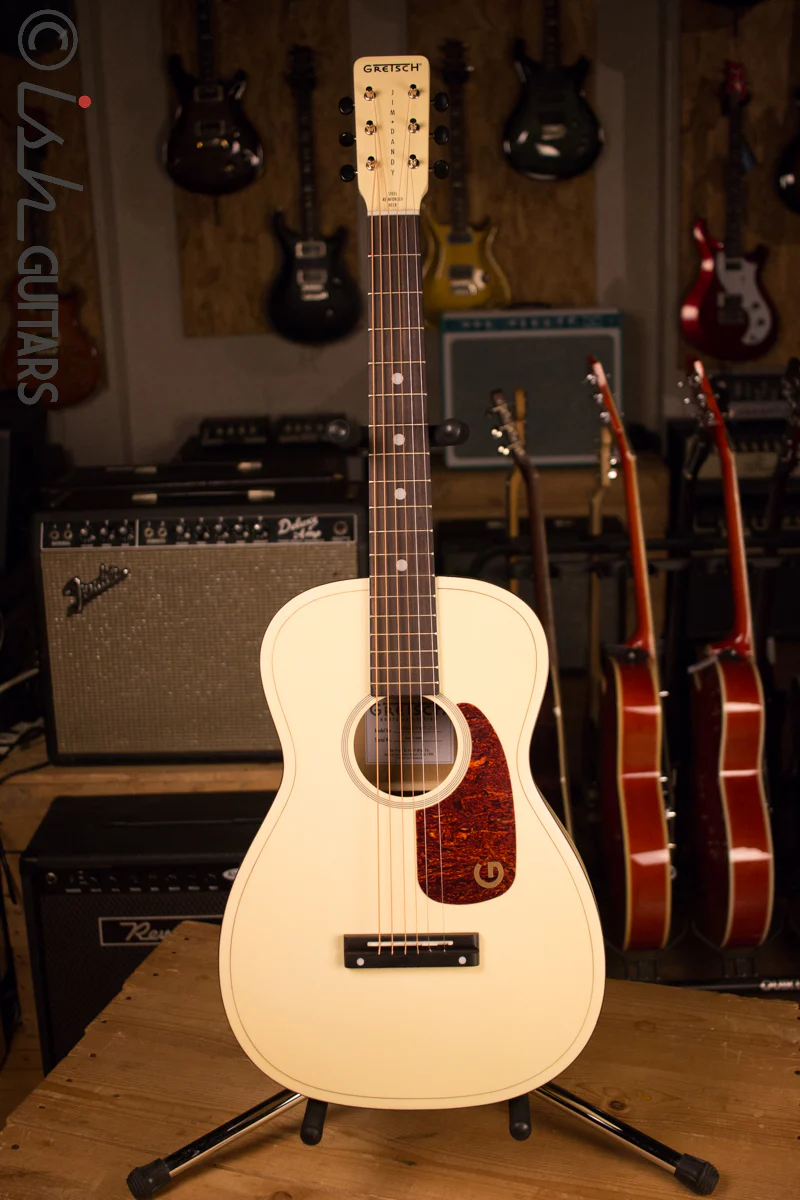 Gretsch Jim Dandy G9500 Limited Edition Vintage White Parlor Acoustic - Image 2
