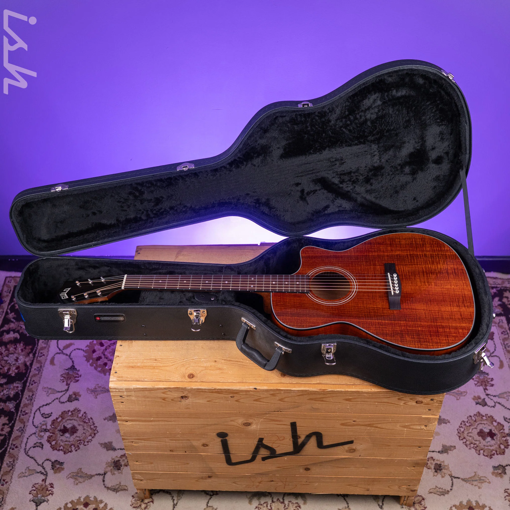 Guild OM260ce Deluxe Blackwood Natural - Image 13