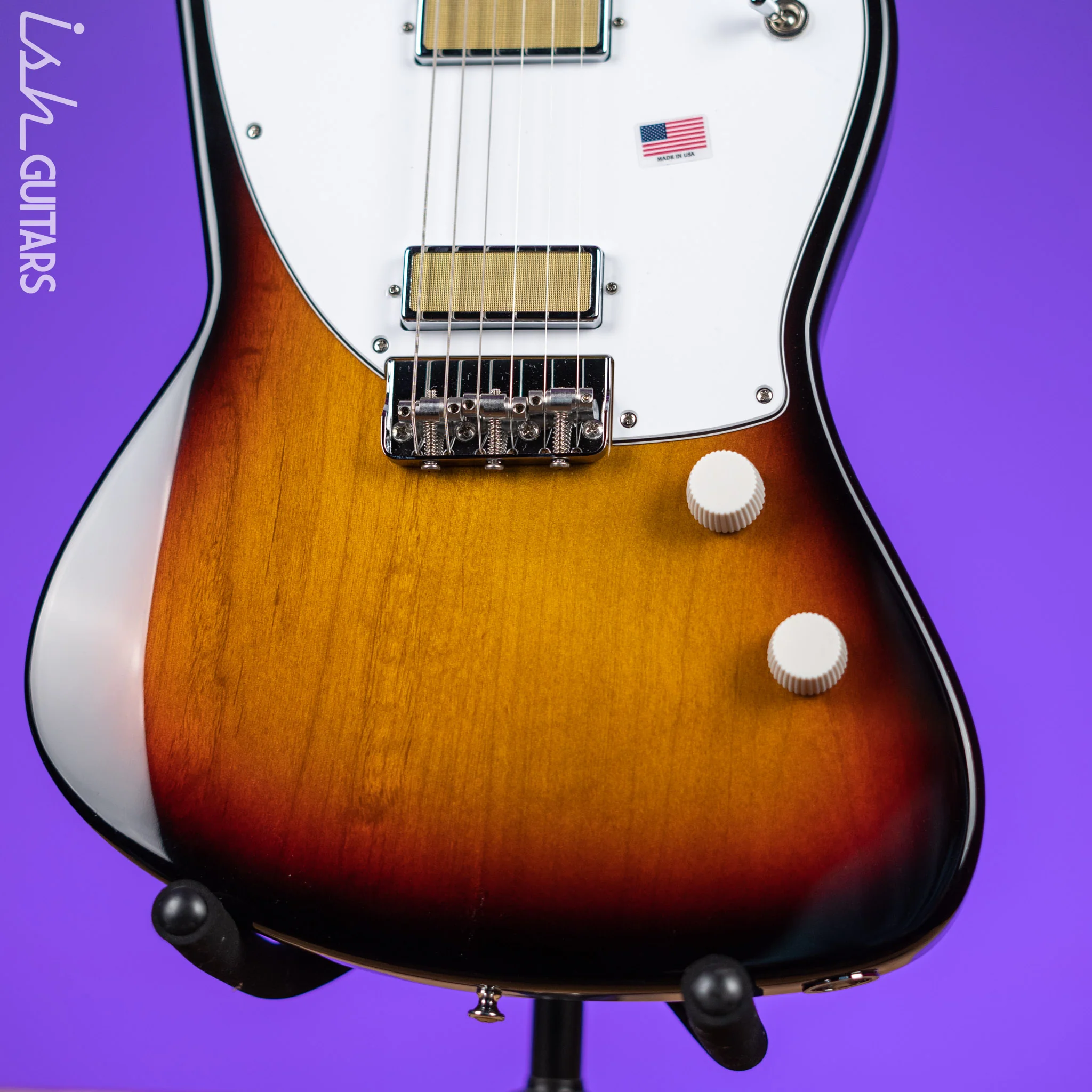 Harmony Silhouette Electric Guitar 3-Tone Sunburst - Image 4