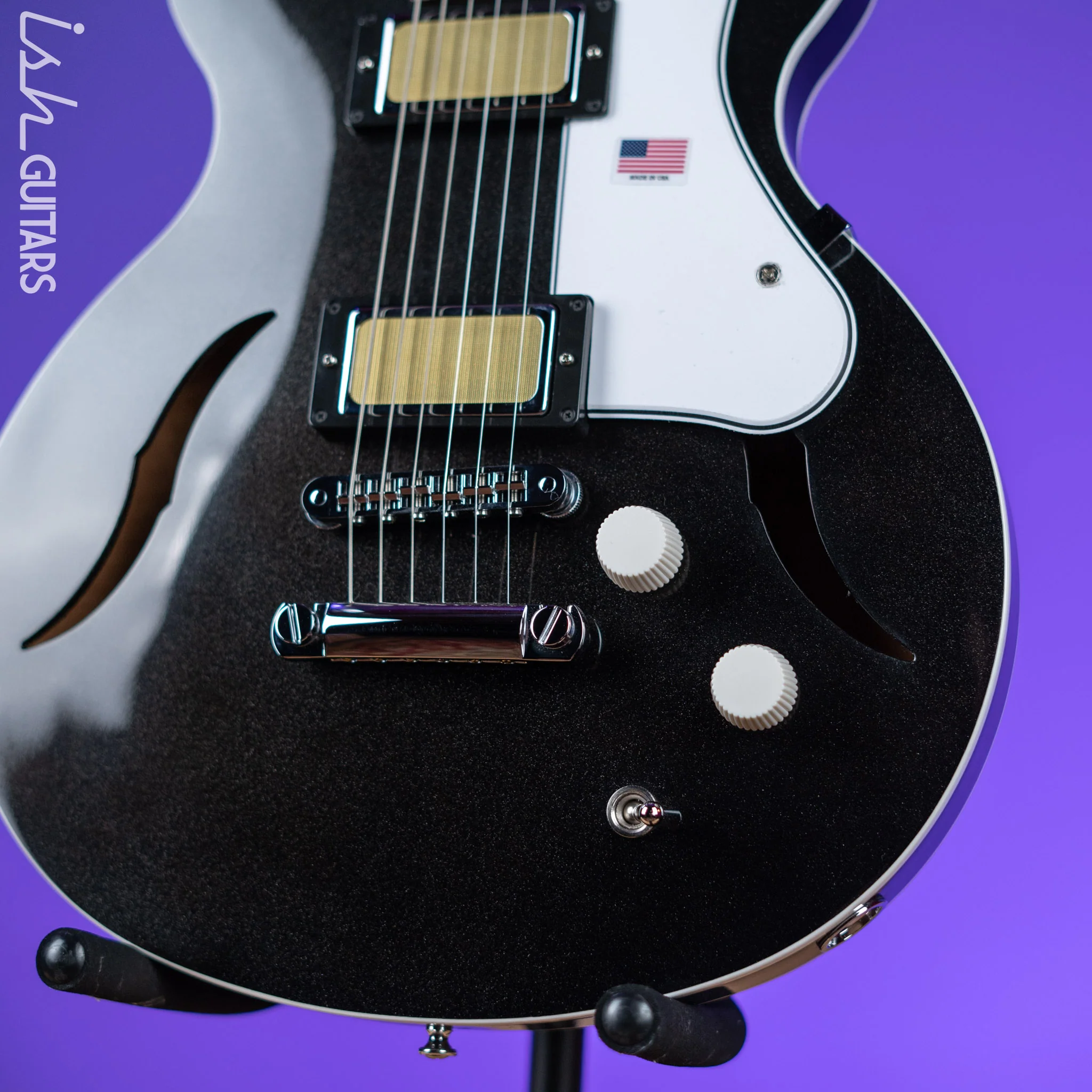Harmony Standard Comet Electric Guitar Space Black - Image 4
