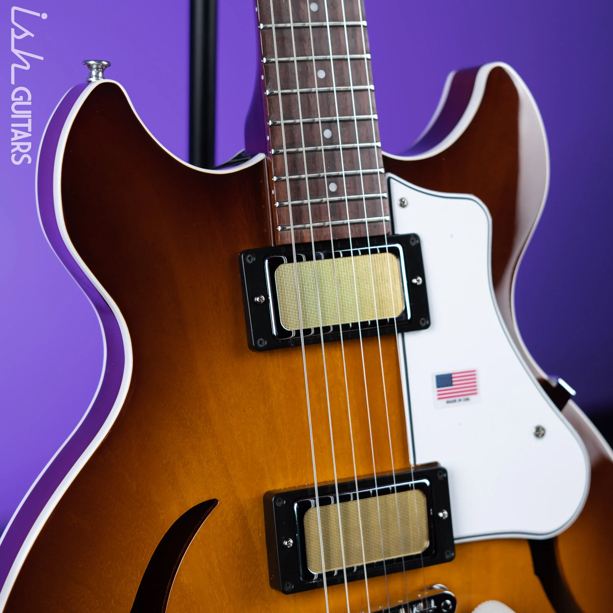 Harmony Standard Comet Electric Guitar Sunburst - Image 3