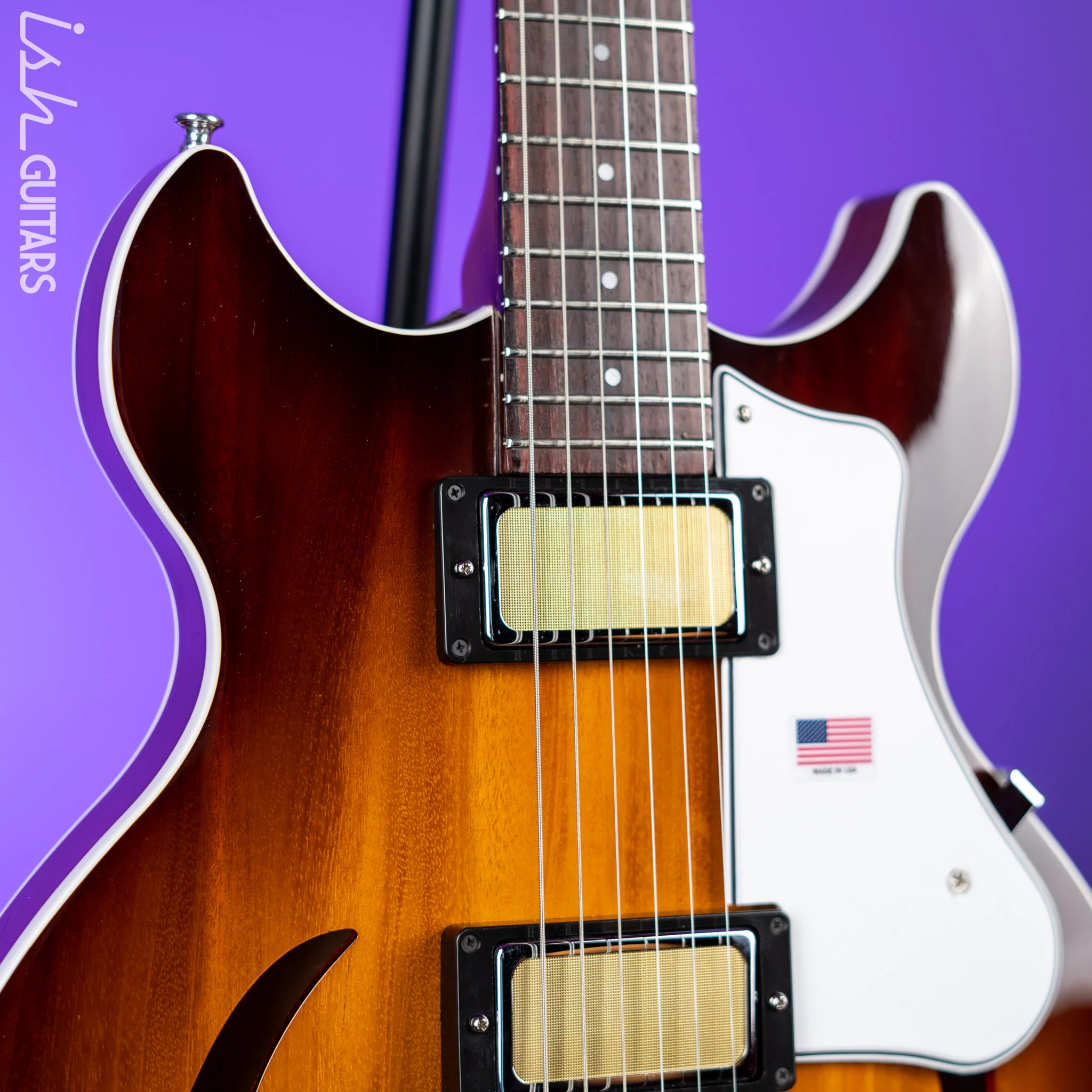 Harmony Standard Comet Electric Guitar Sunburst - Image 3