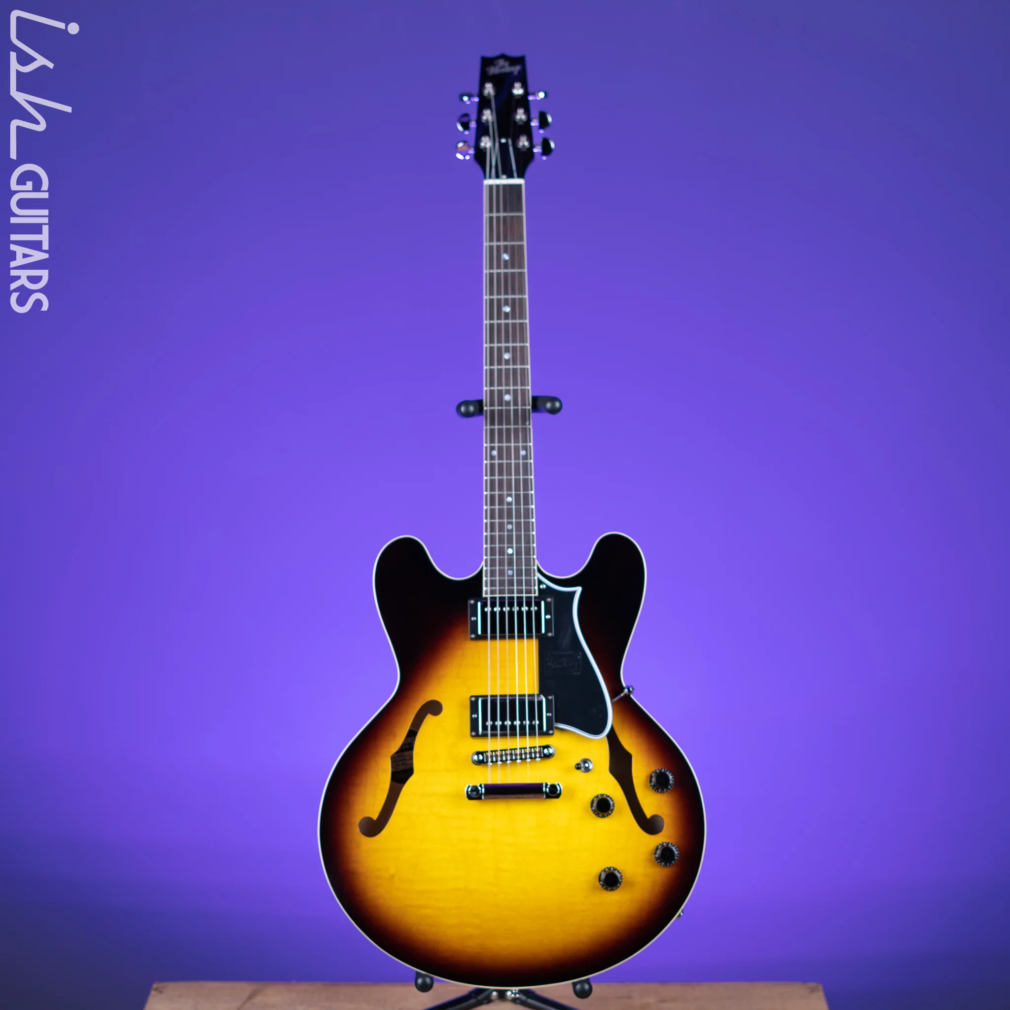 Heritage H-535 Semi-Hollow Electric Guitar Original Sunburst - Image 2