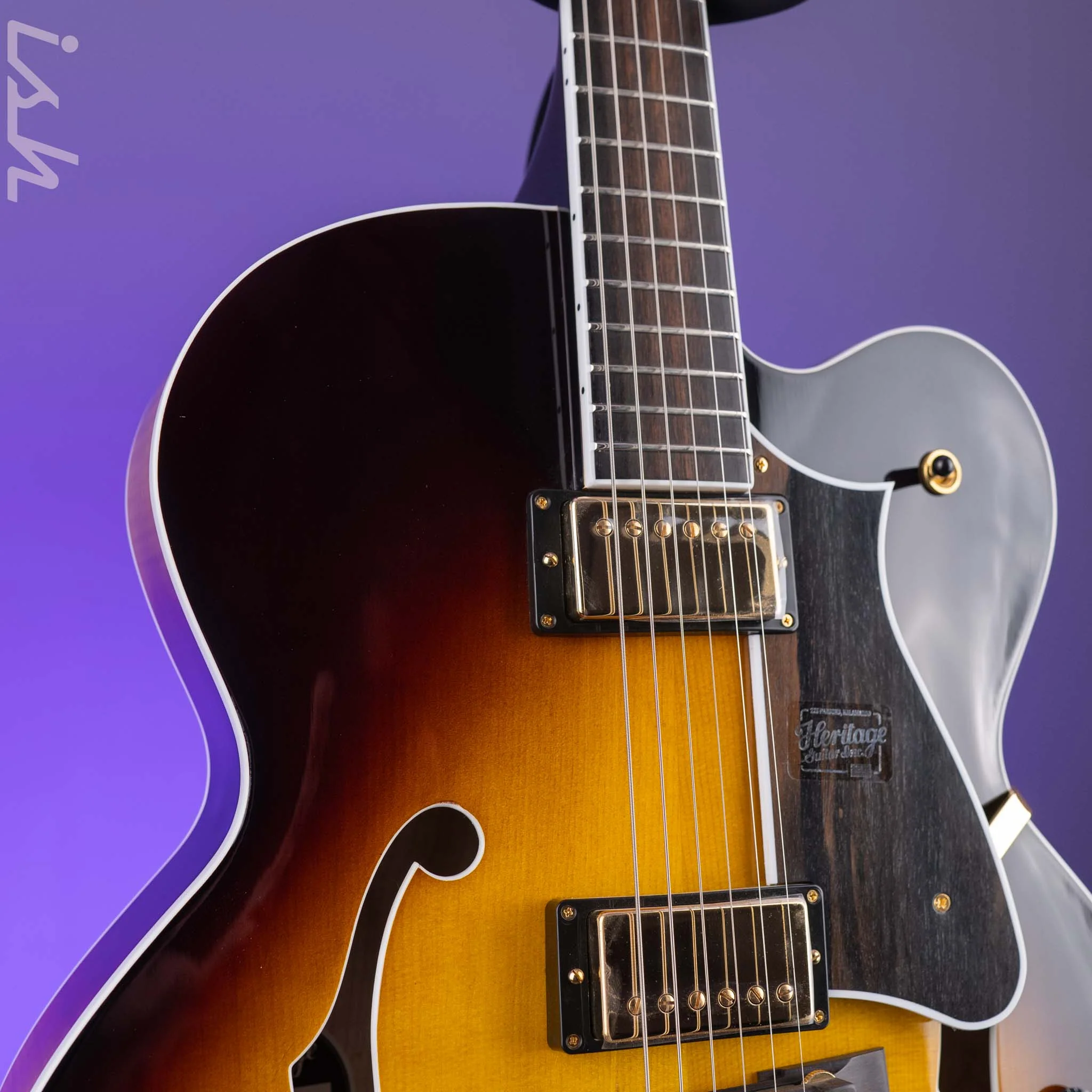 Heritage Standard Eagle Classic Hollow Body Original Sunburst - Image 3