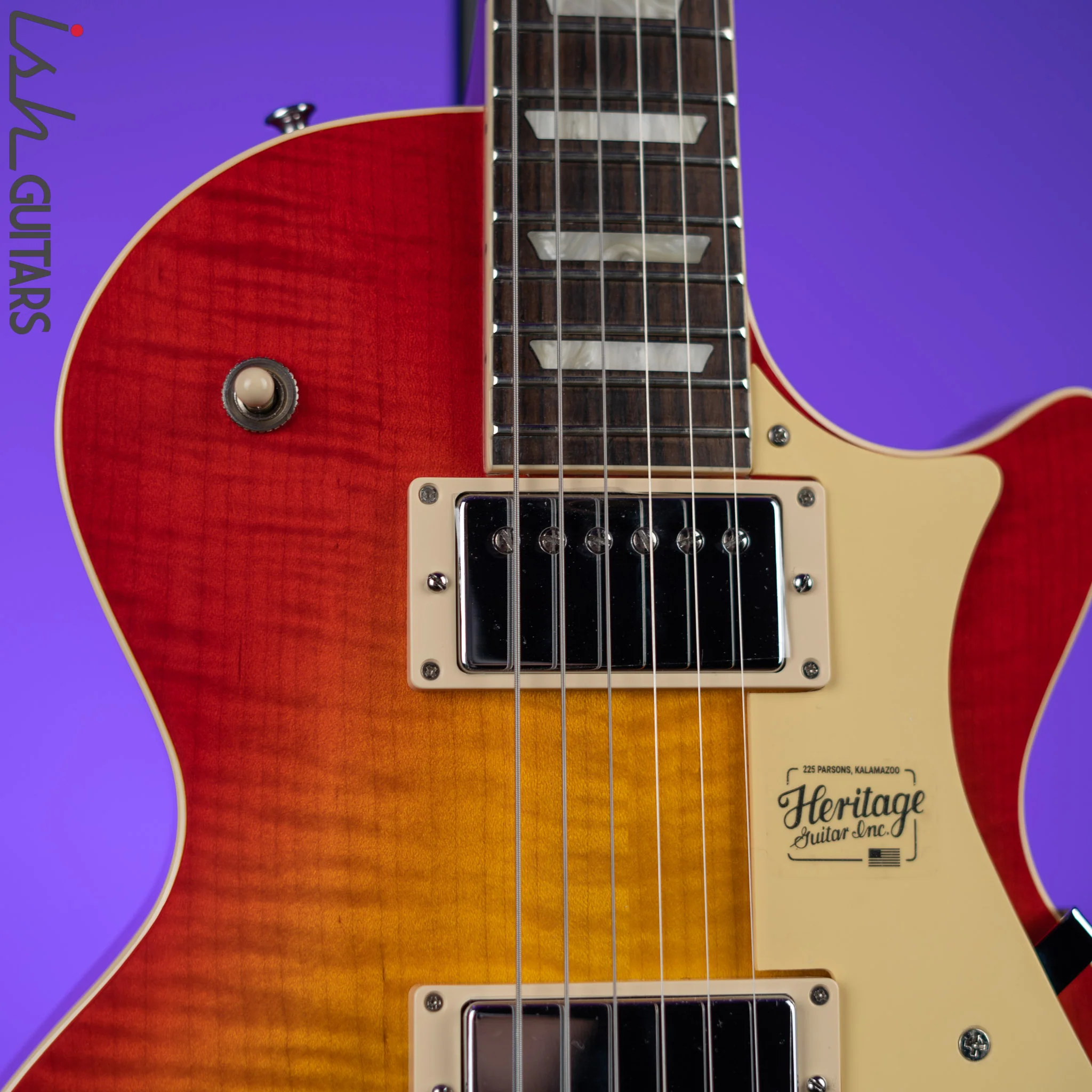 Heritage Standard H-150 Electric Guitar Vintage Cherry Sunburst - Image 3
