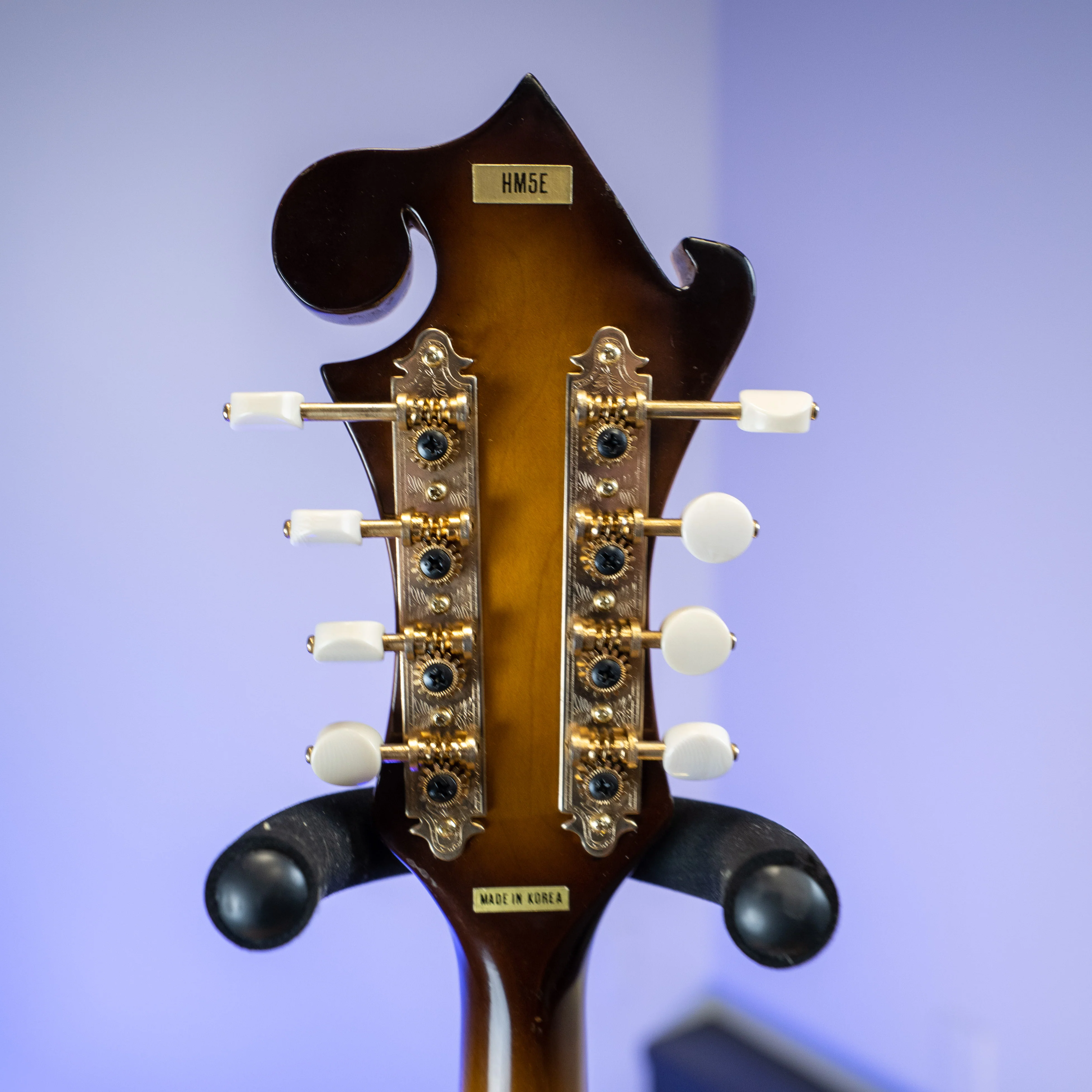 Hondo HM5E Solidbody F-Style Electric Mandolin - Image 12