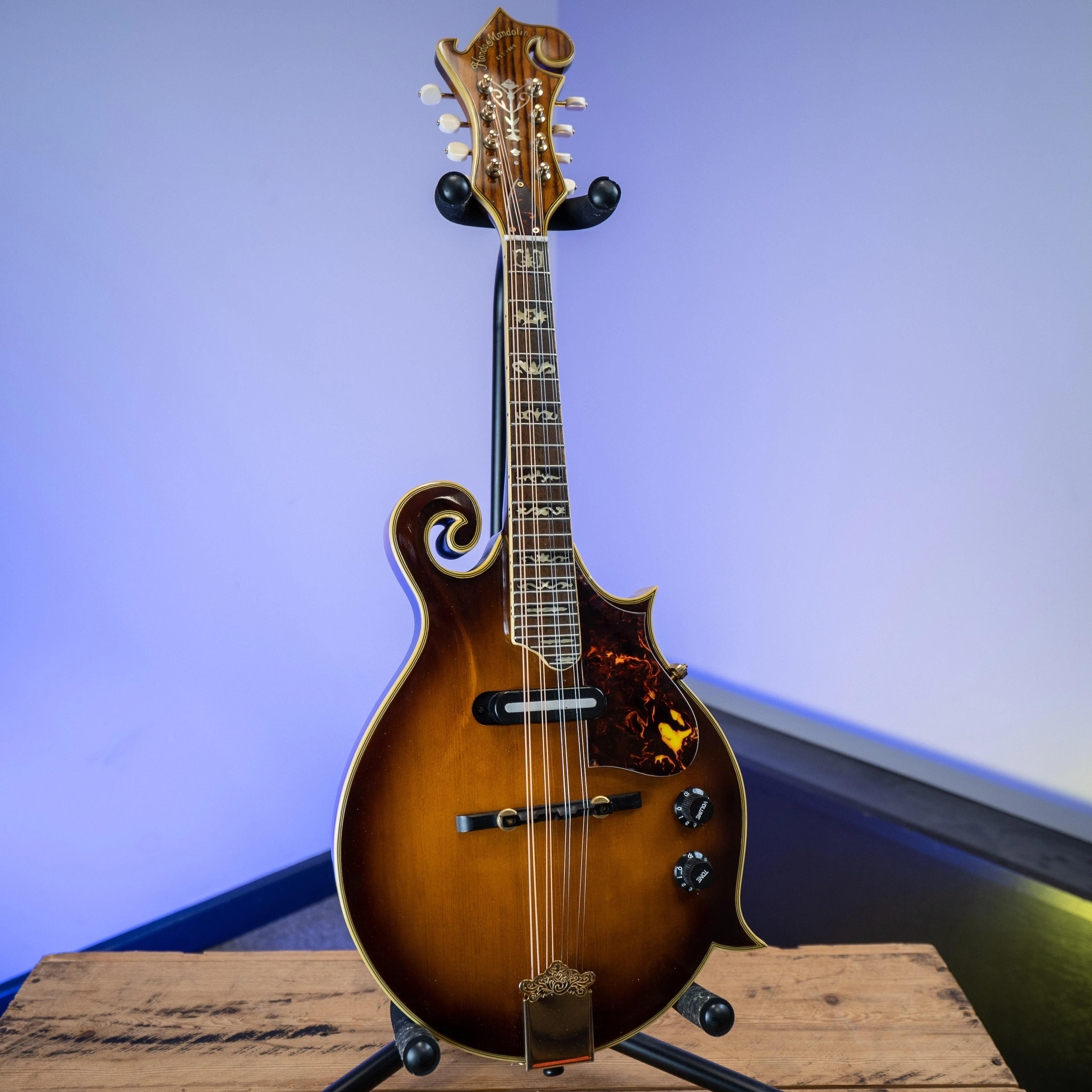Hondo HM5E Solidbody F-Style Electric Mandolin - Image 2