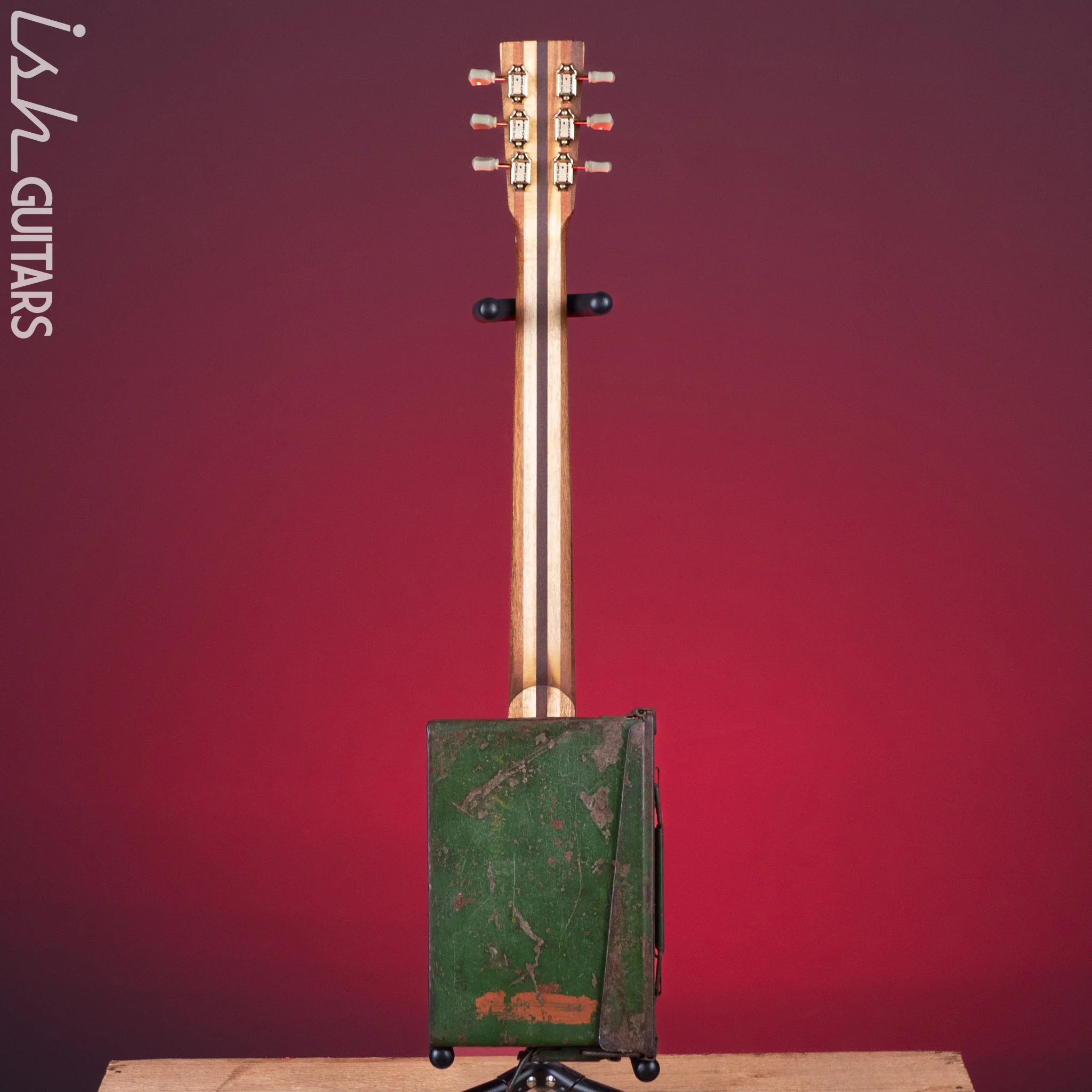 Howlin’ Rooster Ammo Box Short Scale Guitar Army Green - Image 7