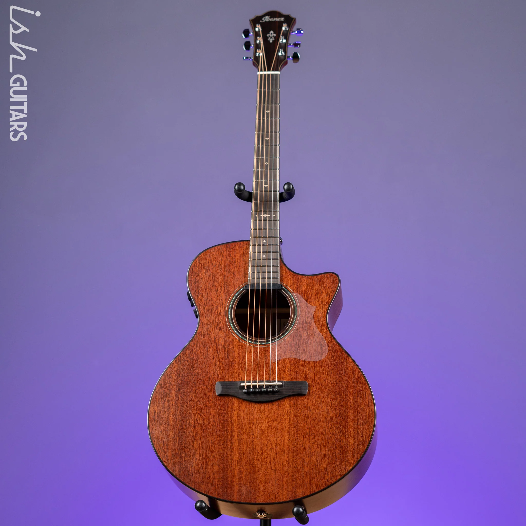 Ibanez AE440 Platinum Collection Acoustic-Electric Guitar Natural Low Gloss Demo - Image 2