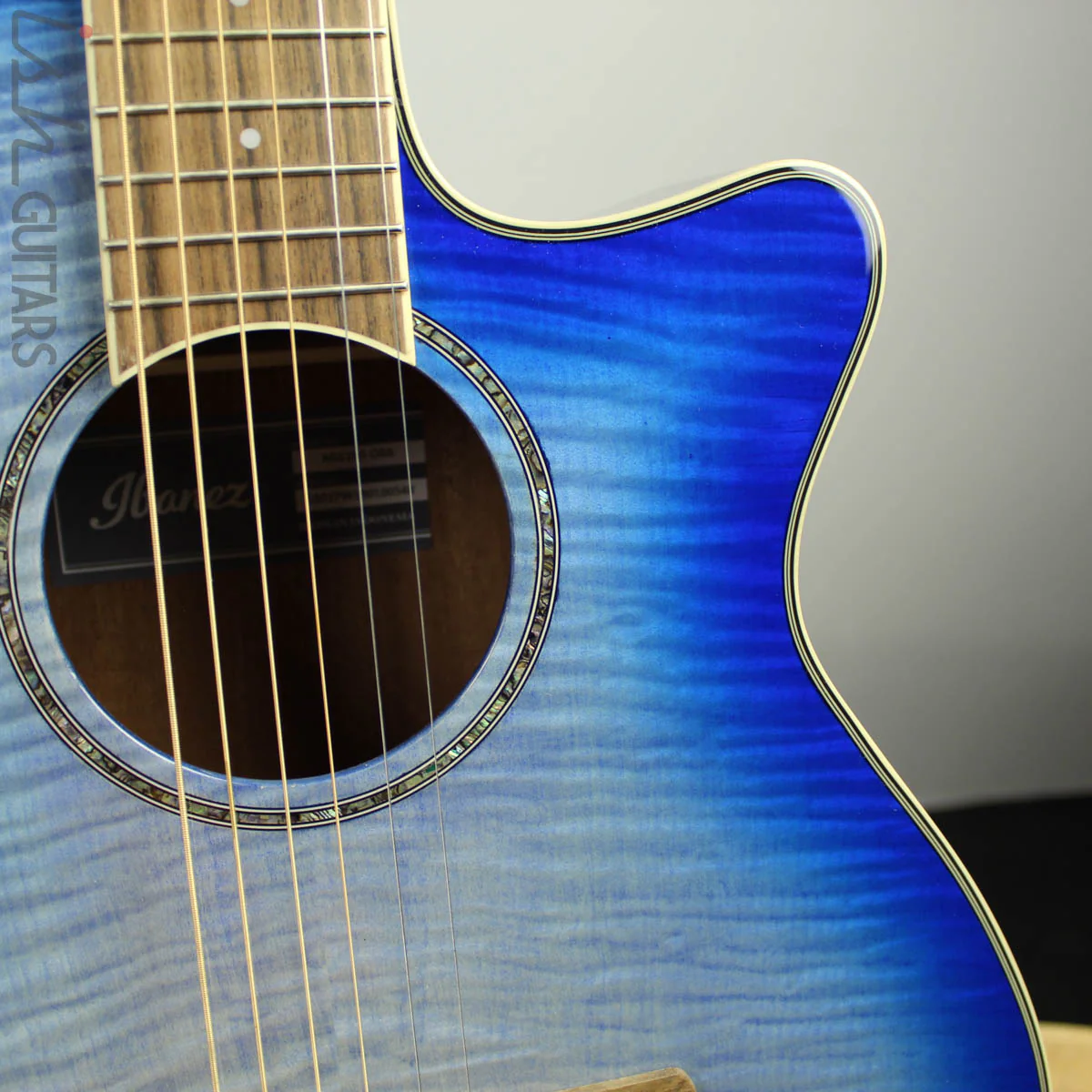 Ibanez AEG19II Acoustic Electric Ocean Blue Burst - Blemished - Image 3