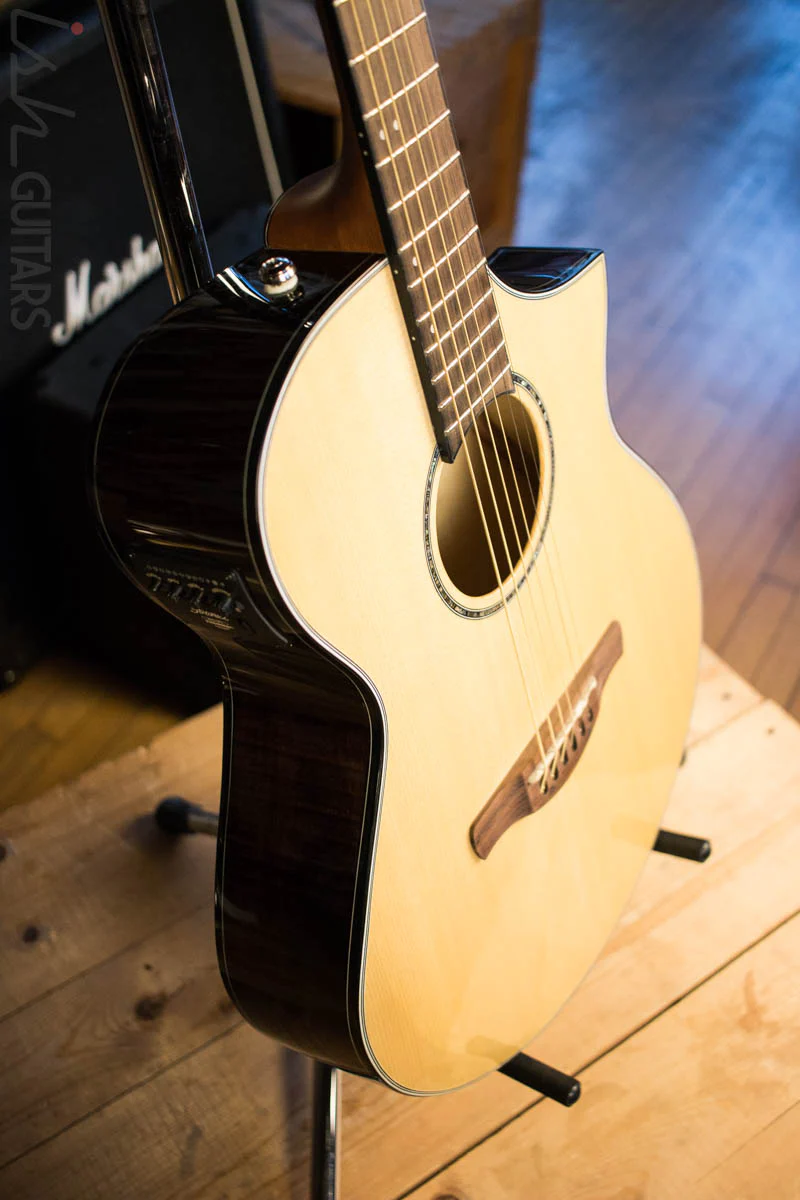 Ibanez AEWC300 Natural High Gloss Acoustic Electric Guitar - Image 6