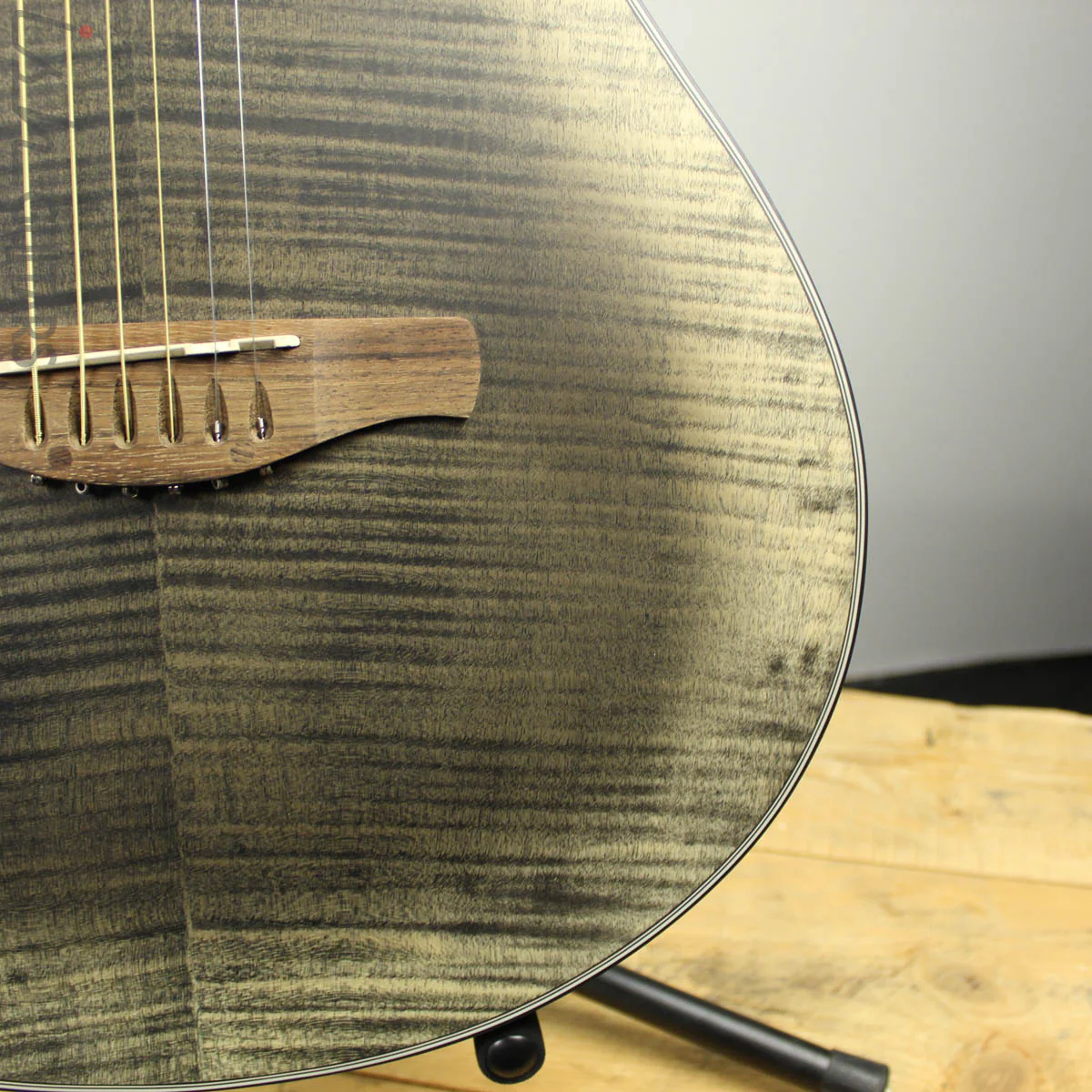 Ibanez AEWC32FM Acoustic Electric Guitar - Glacier Black Low Gloss - Image 7