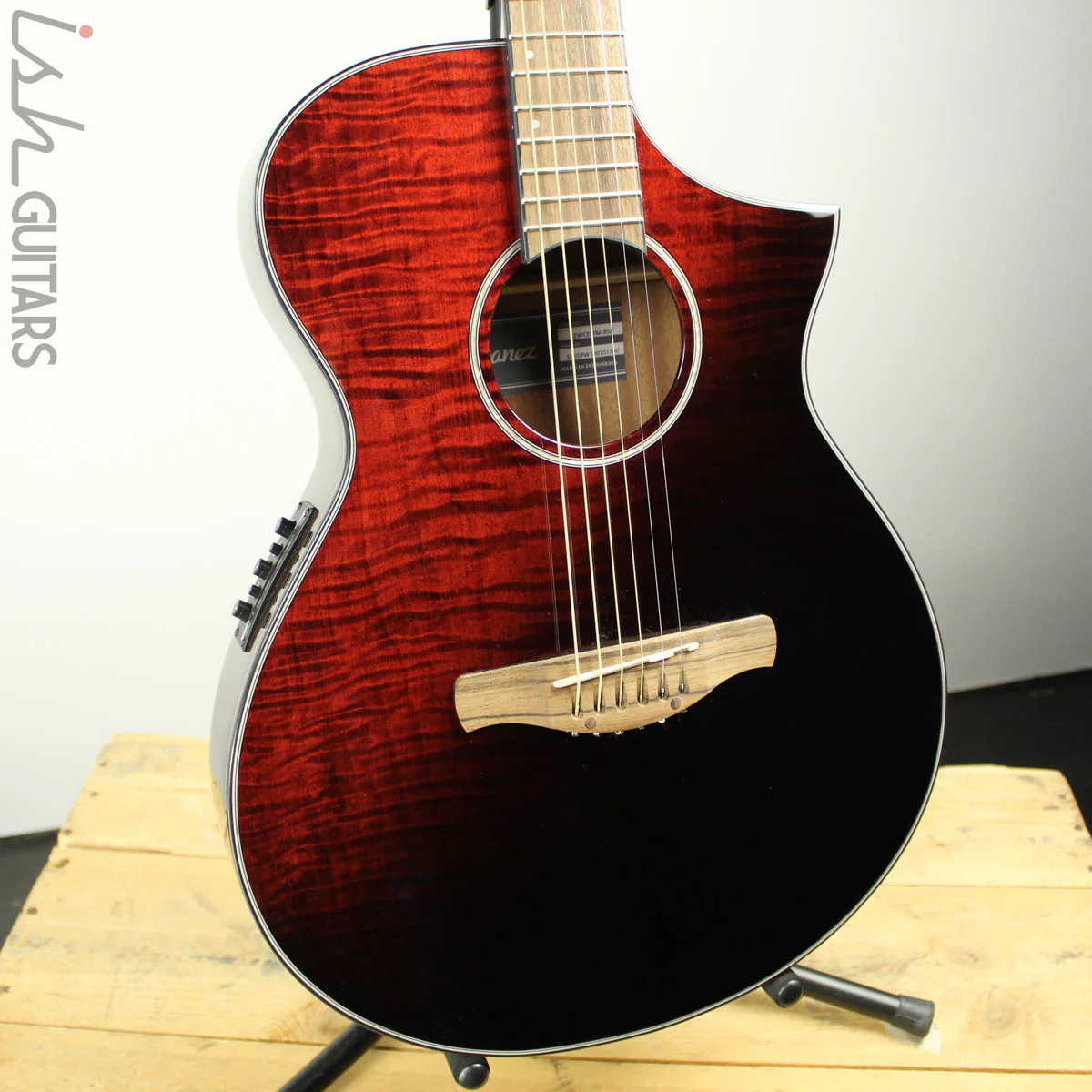 Ibanez AEWC32FM Red Sunset Fade Acoustic Electric