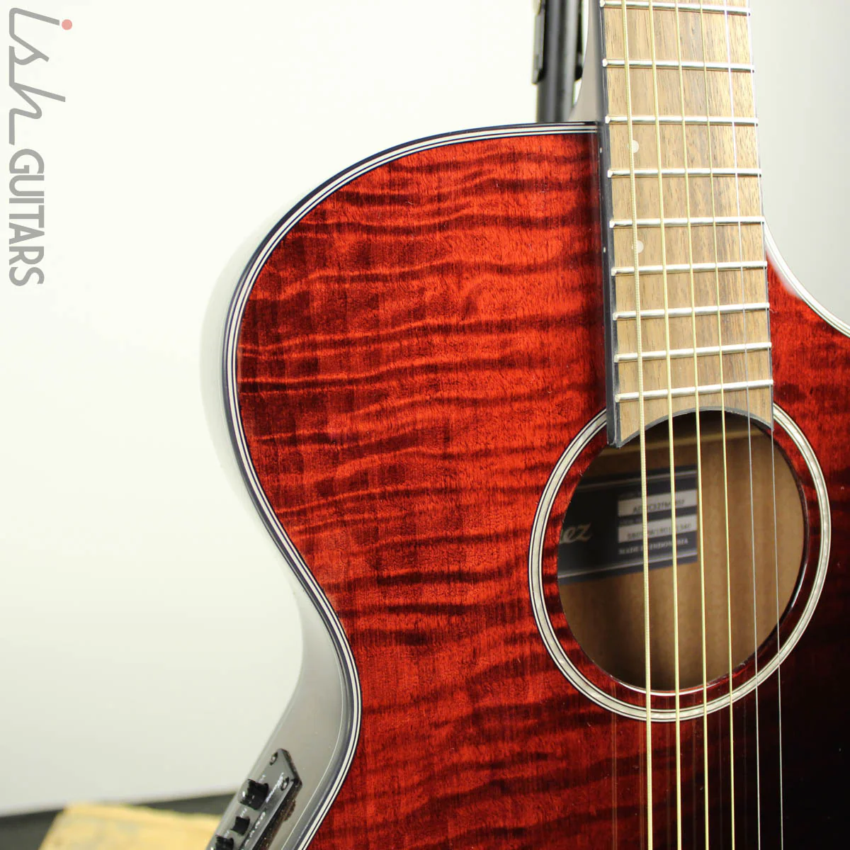 Ibanez AEWC32FM Red Sunset Fade Acoustic Electric - Image 3