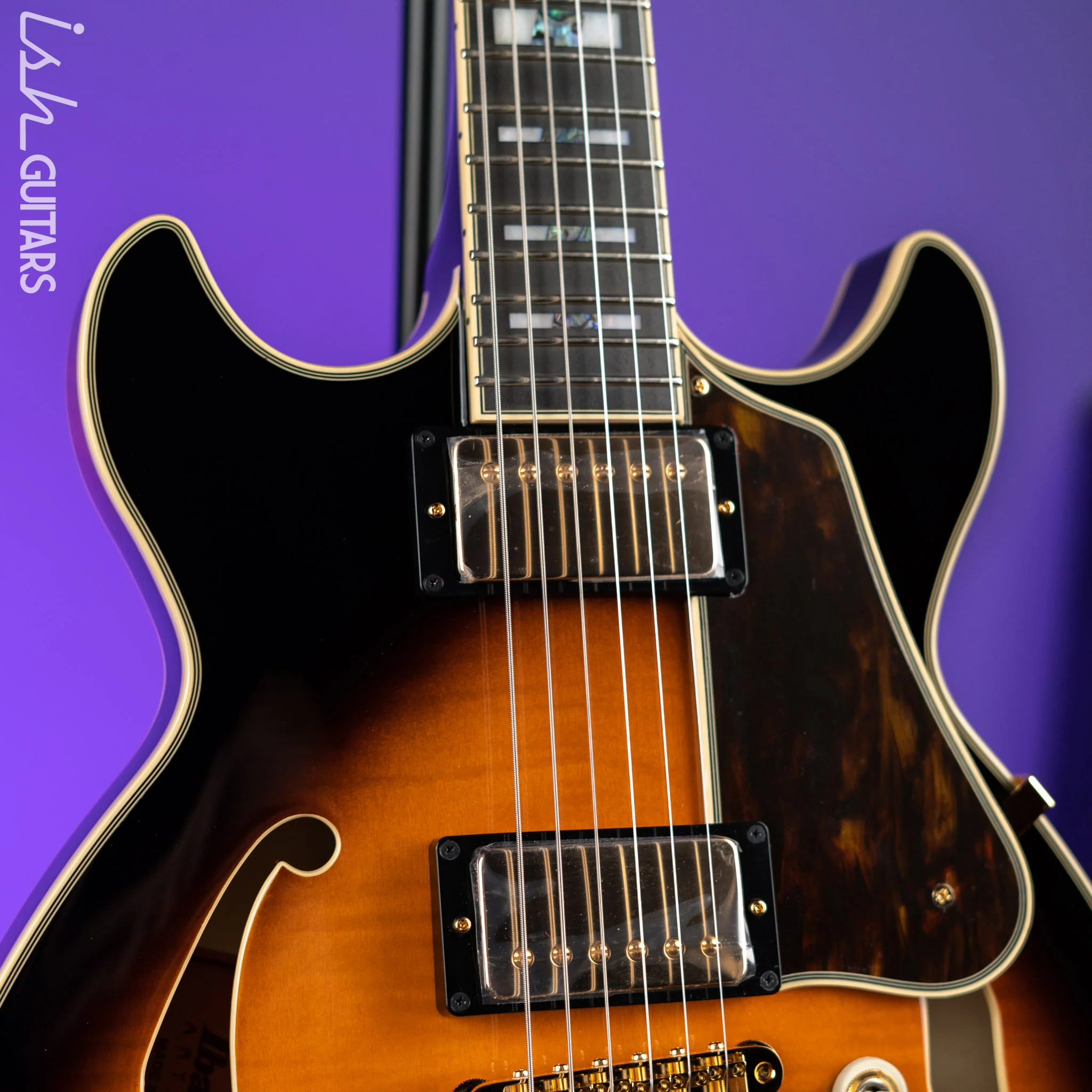 Ibanez AF2000 ArtStar Prestige Hollowbody Brown Sunburst - Image 3