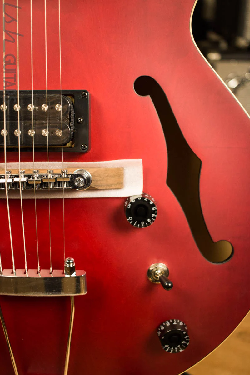 Ibanez Artcore AF55 Hollow Body Electric Guitar Red Flat - Image 4