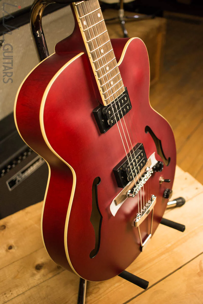 Ibanez Artcore AF55 Hollow Body Electric Guitar Red Flat - Image 6