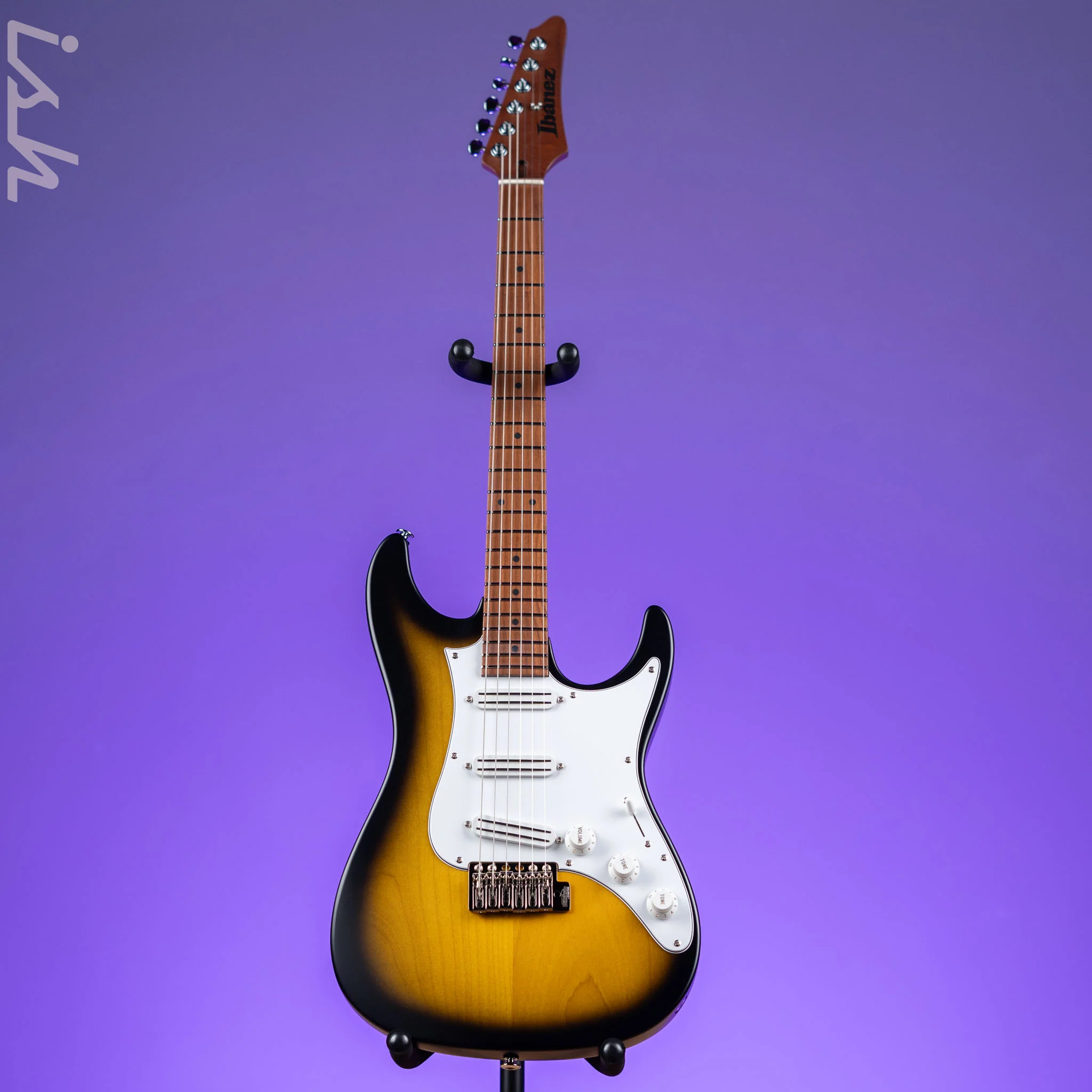 Ibanez ATZ100 Andy Timmons Signature Electric Guitar Sunburst Flat - Image 2