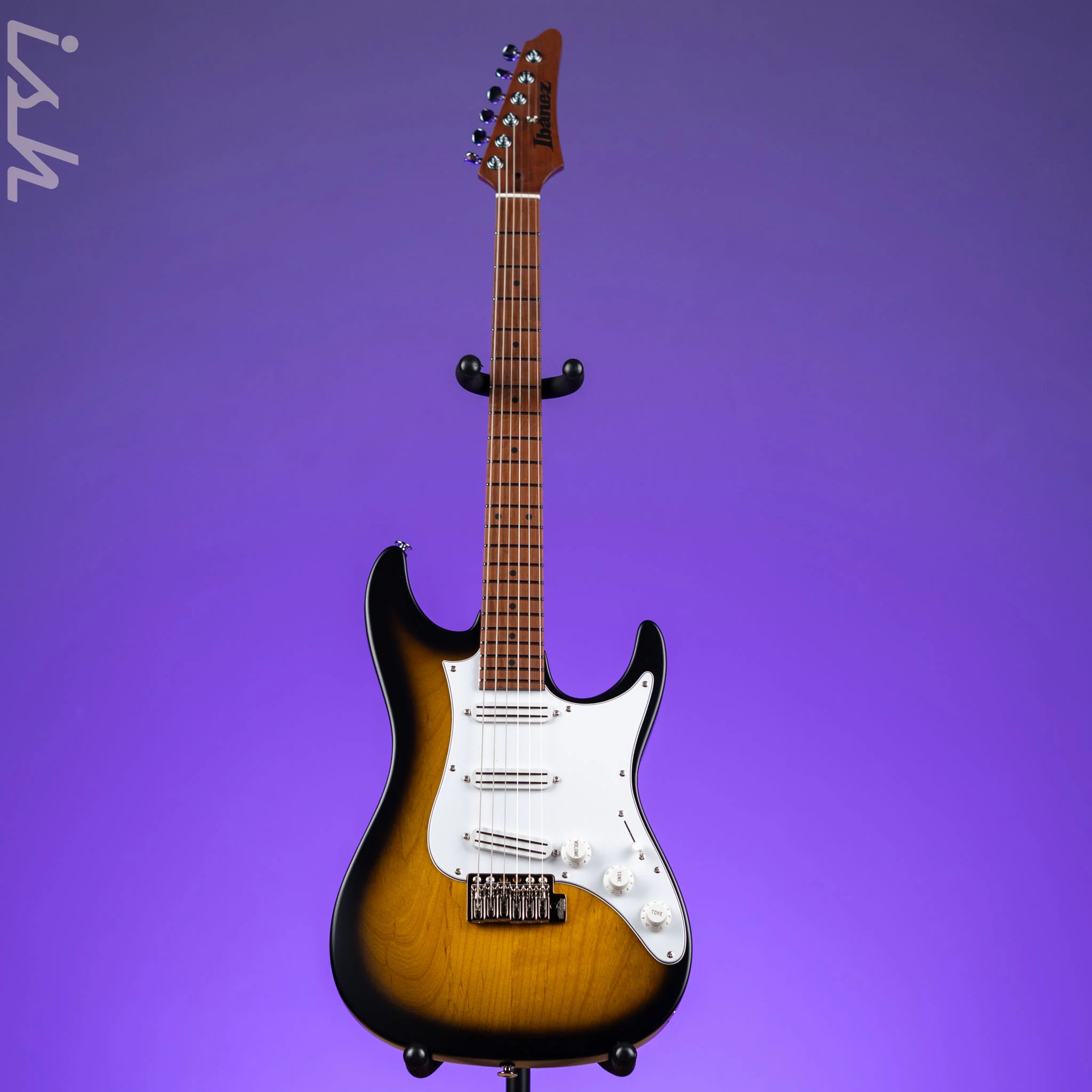 Ibanez ATZ100 Andy Timmons Signature Electric Guitar Sunburst Flat - Image 2