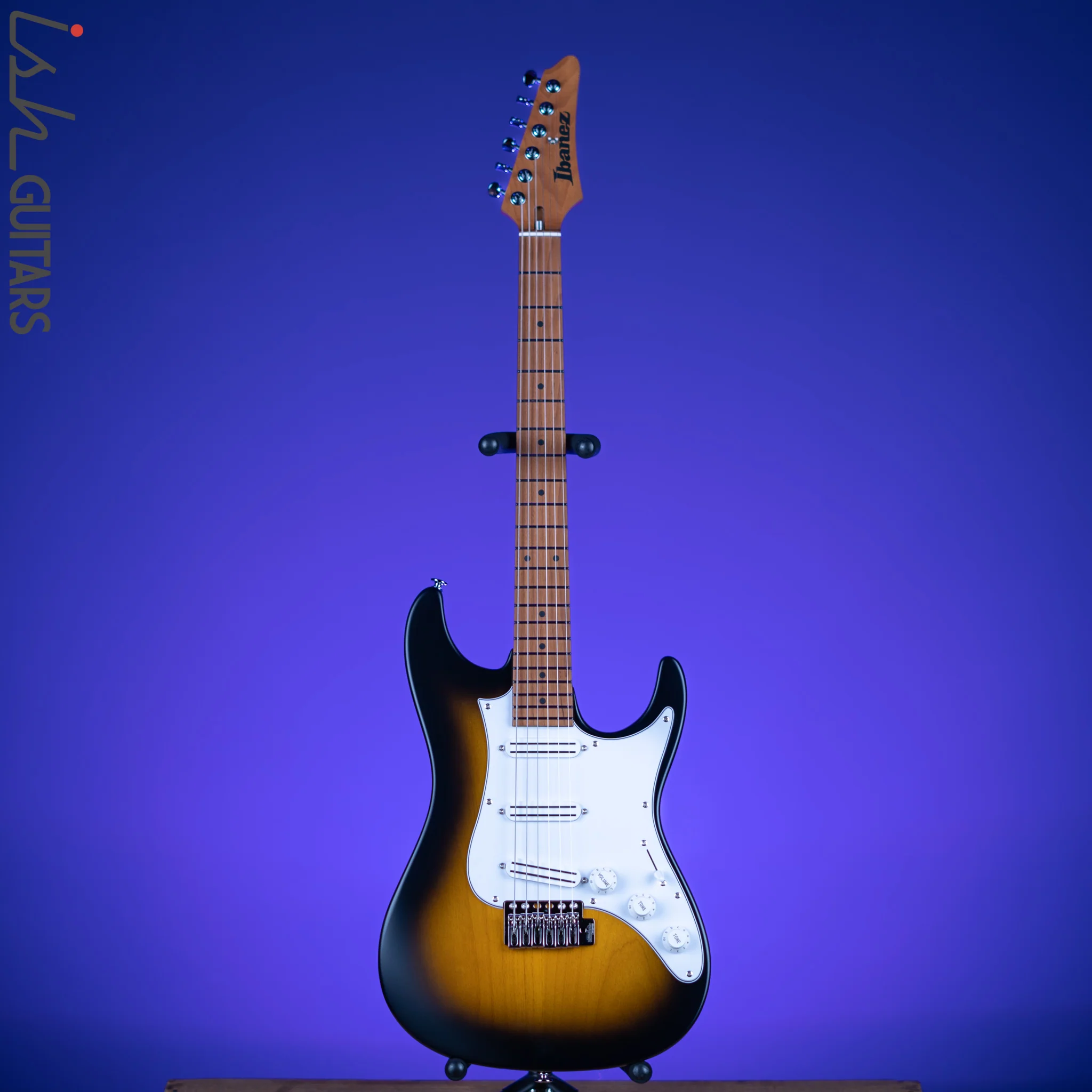Ibanez ATZ100 Andy Timmons Signature Sunburst Flat Demo - Image 2