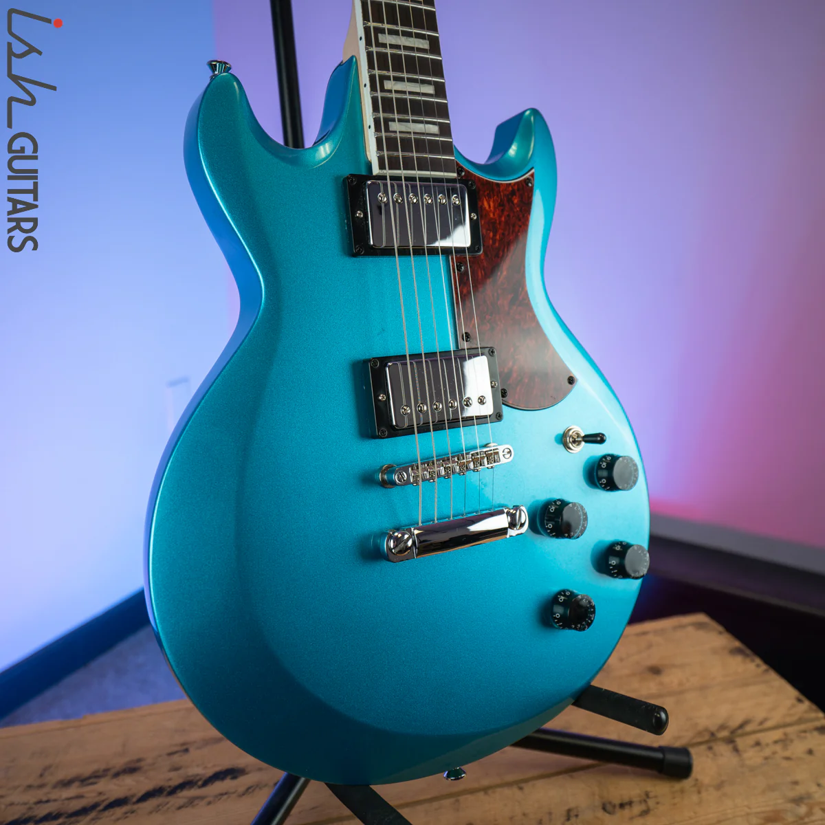 Ibanez AX120 Electric Guitar Metallic Light Blue - Image 5
