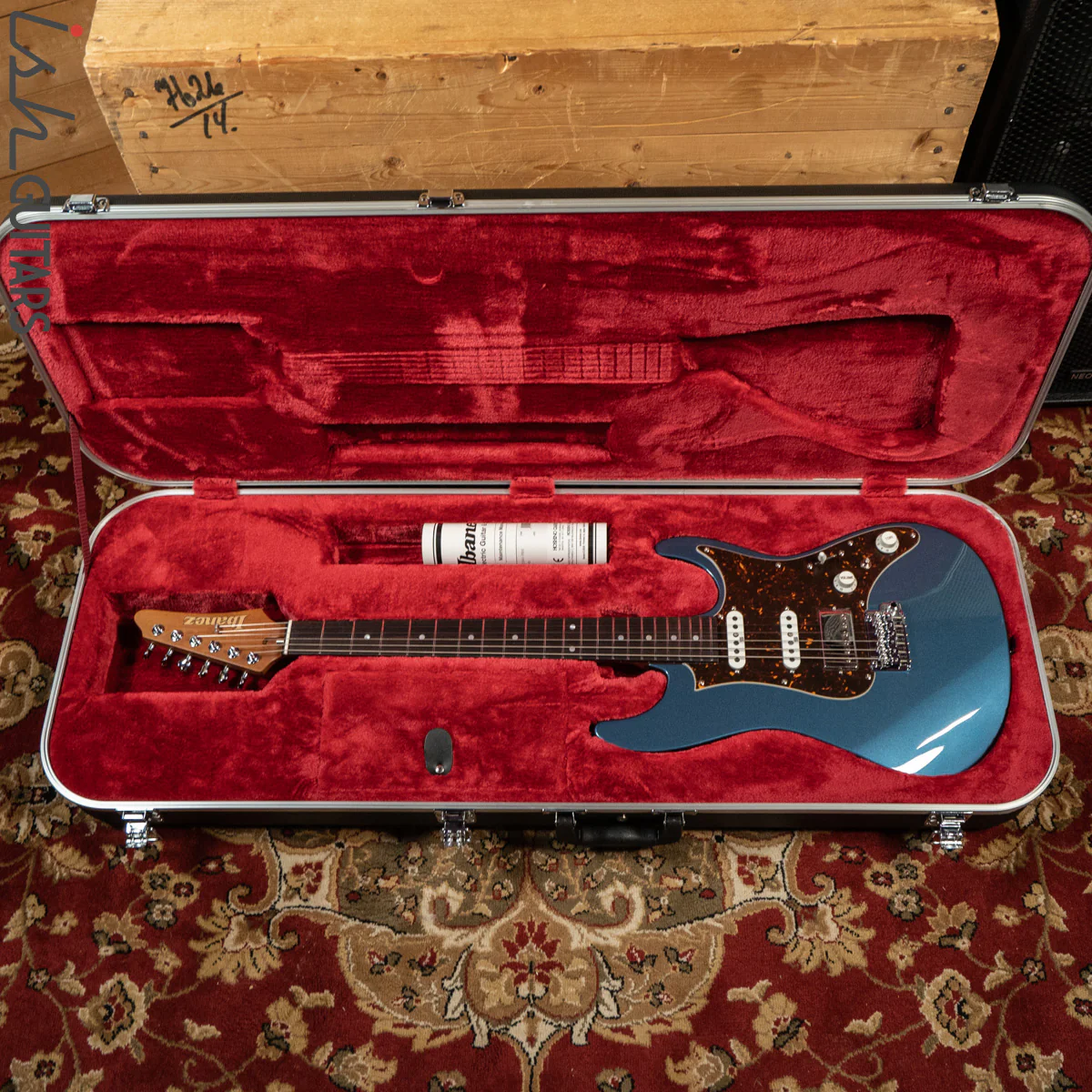 Ibanez AZ2204N Prestige Electric Guitar Prussian Blue Metallic Demo - Image 13