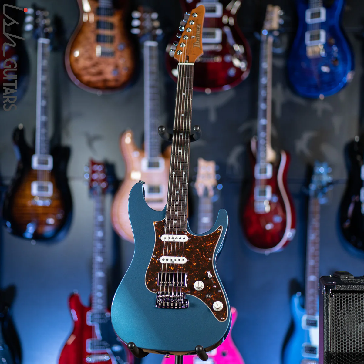 Ibanez AZ2204N Prestige Electric Guitar Prussian Blue Metallic Demo - Image 2