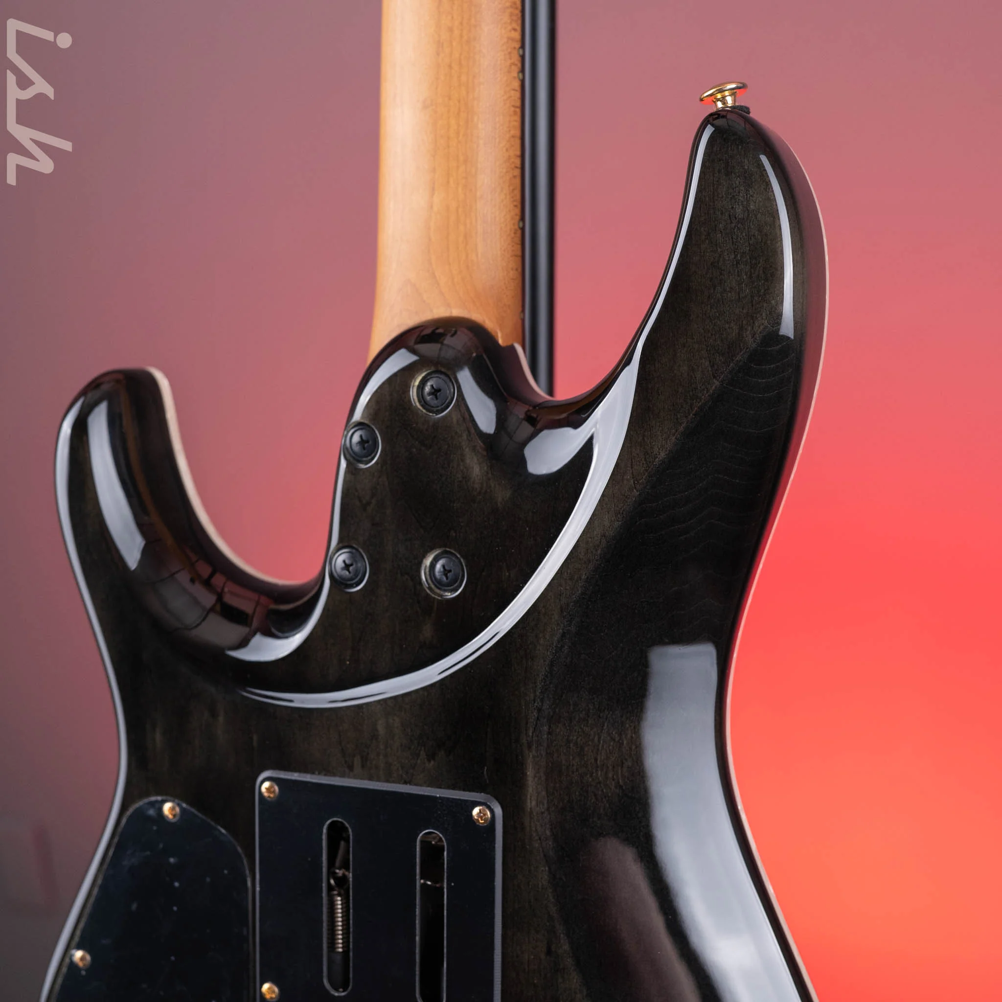Ibanez AZ47P1QM Premium Electric Guitar Black Ice Burst Demo - Image 8