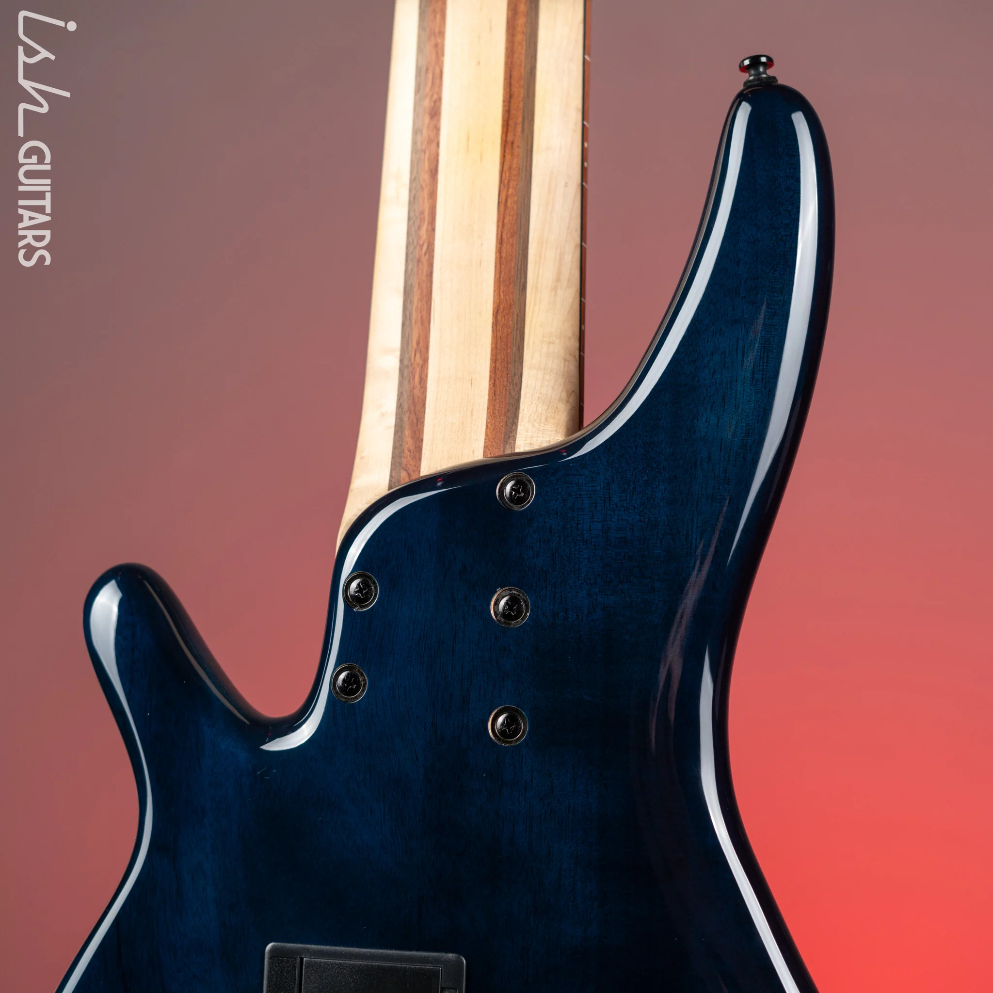 Ibanez Bass Workshop SRAS7 Cosmic Blue Starburst Demo - Image 8
