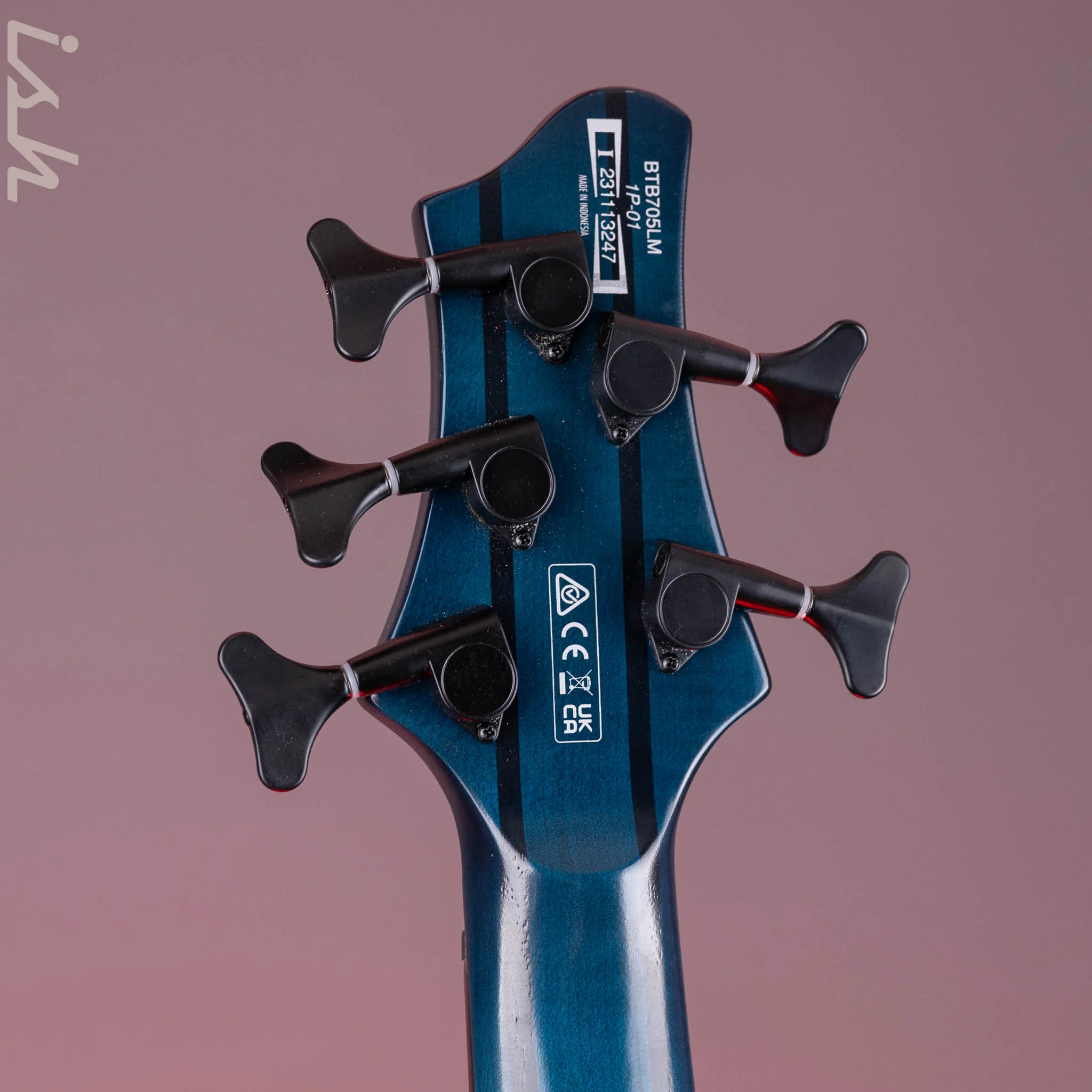 Ibanez BTB Bass Workshop Multi-Scale 5-String Bass Cosmic Blue Starburst Demo - Image 10
