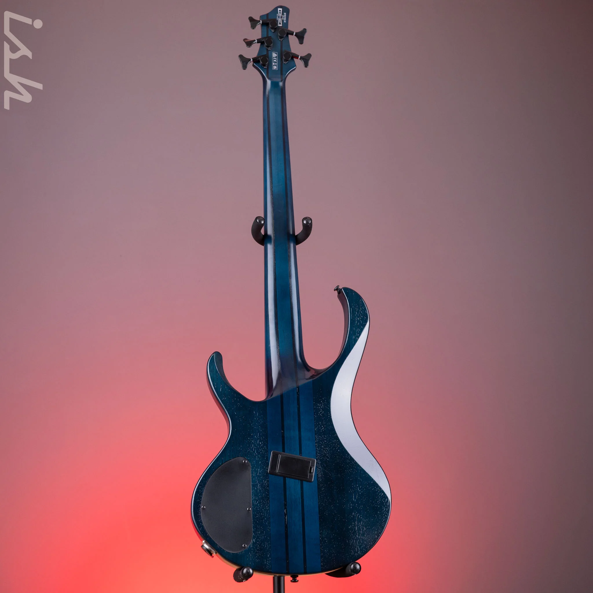 Ibanez BTB Bass Workshop Multi-Scale 5-String Bass Cosmic Blue Starburst Demo - Image 6
