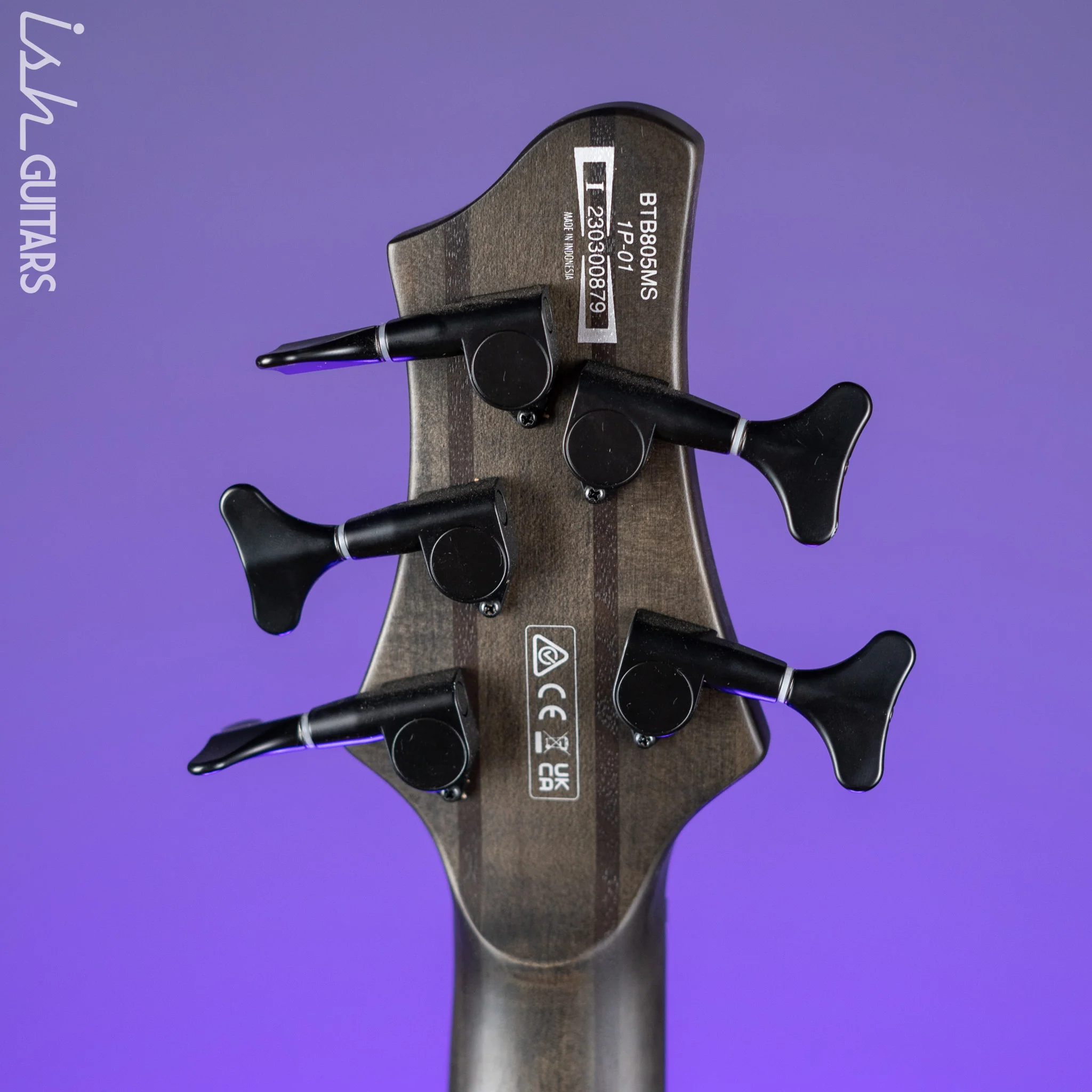 Ibanez BTB805MS 5-String Bass Transparent Gray Flat Demo - Image 10