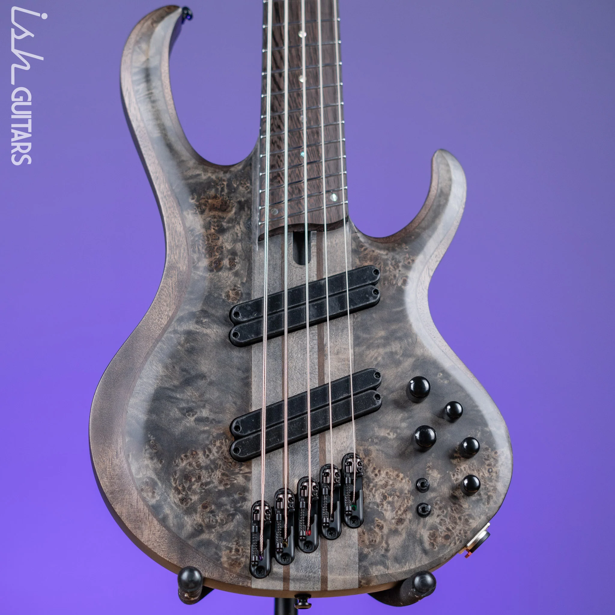 Ibanez BTB805MS Multi-Scale 5-String Bass Transparent Grey Flat