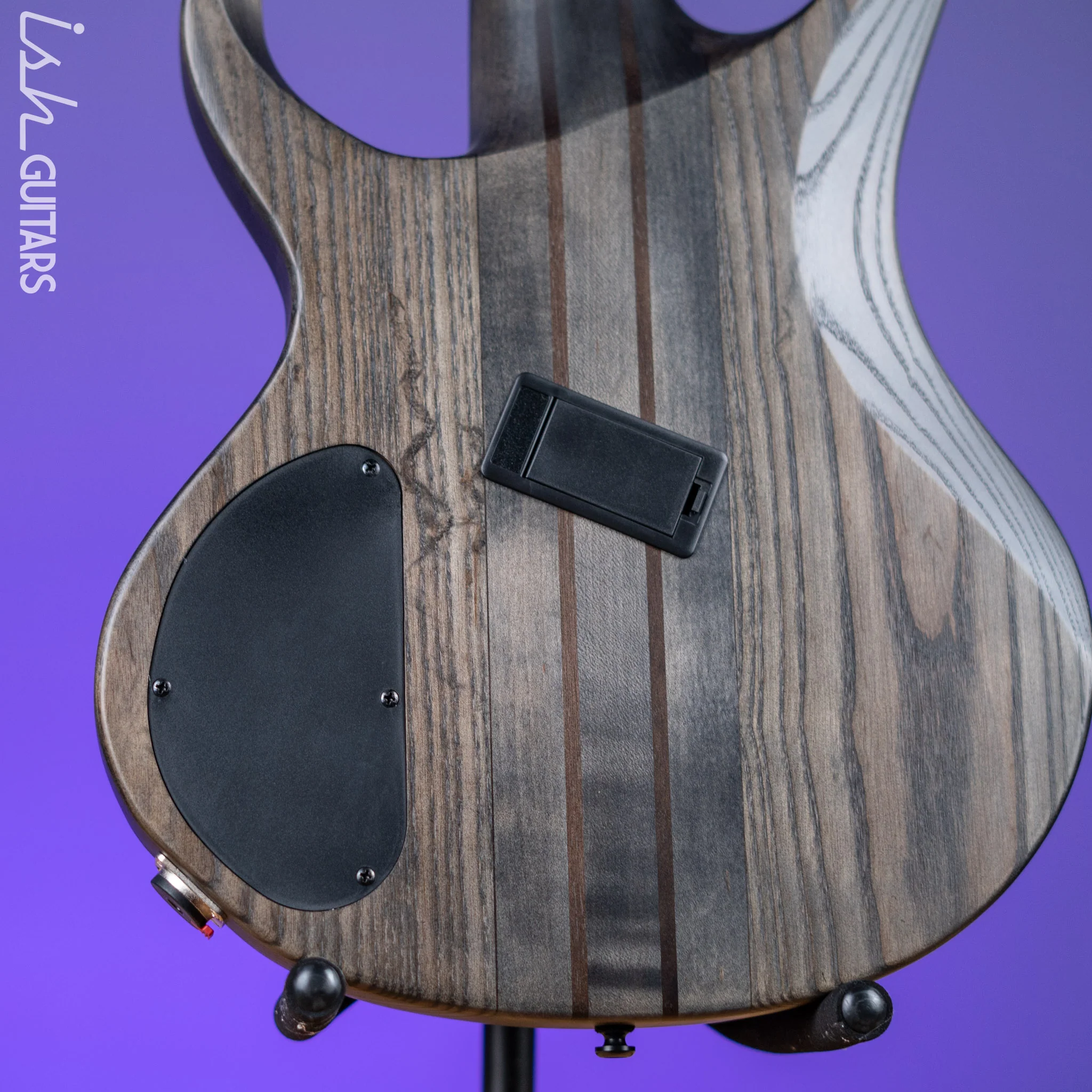 Ibanez BTB805MS Multi-Scale 5-String Bass Transparent Grey Flat - Image 10