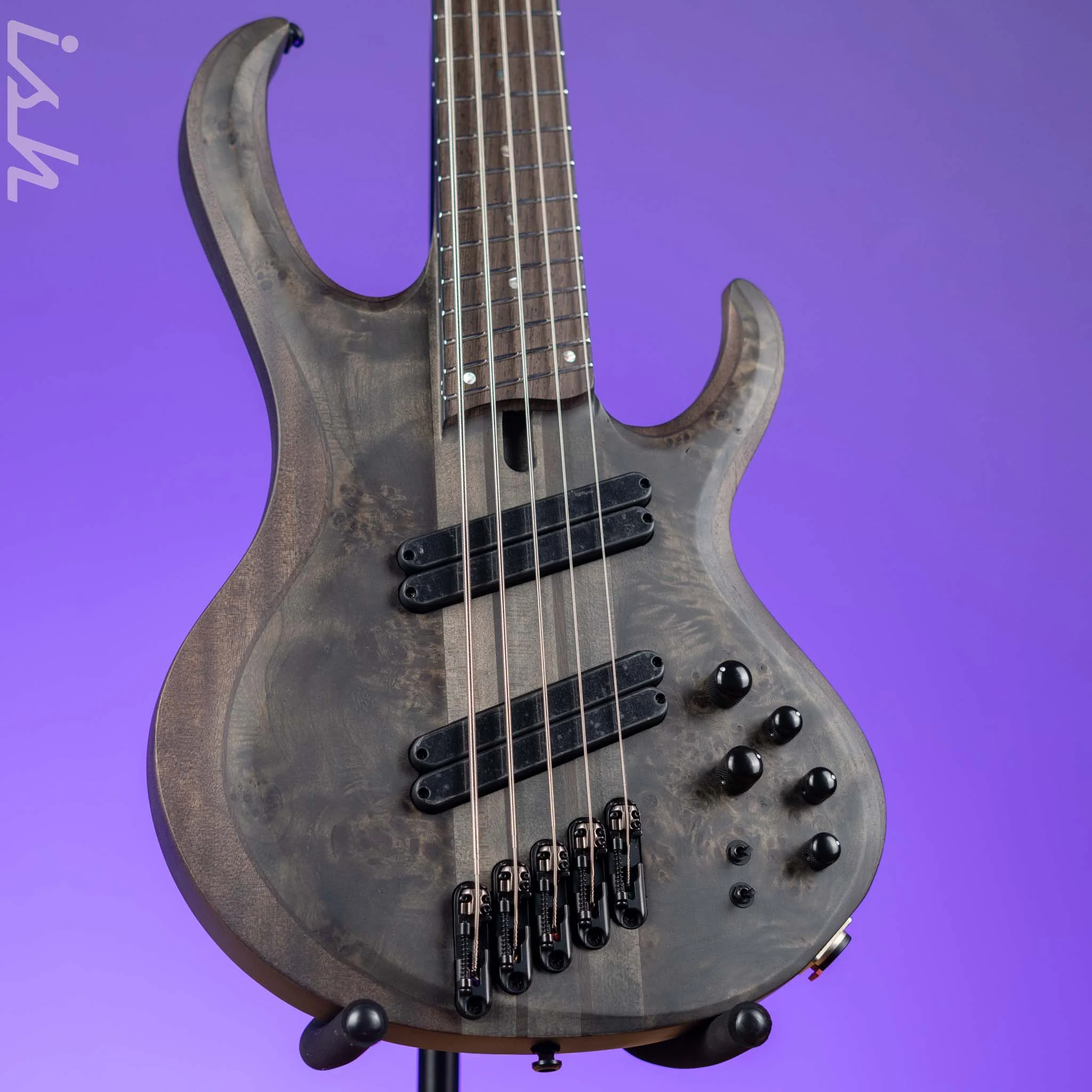 Ibanez BTB805MS Multi-Scale 5-String Bass Transparent Grey Flat