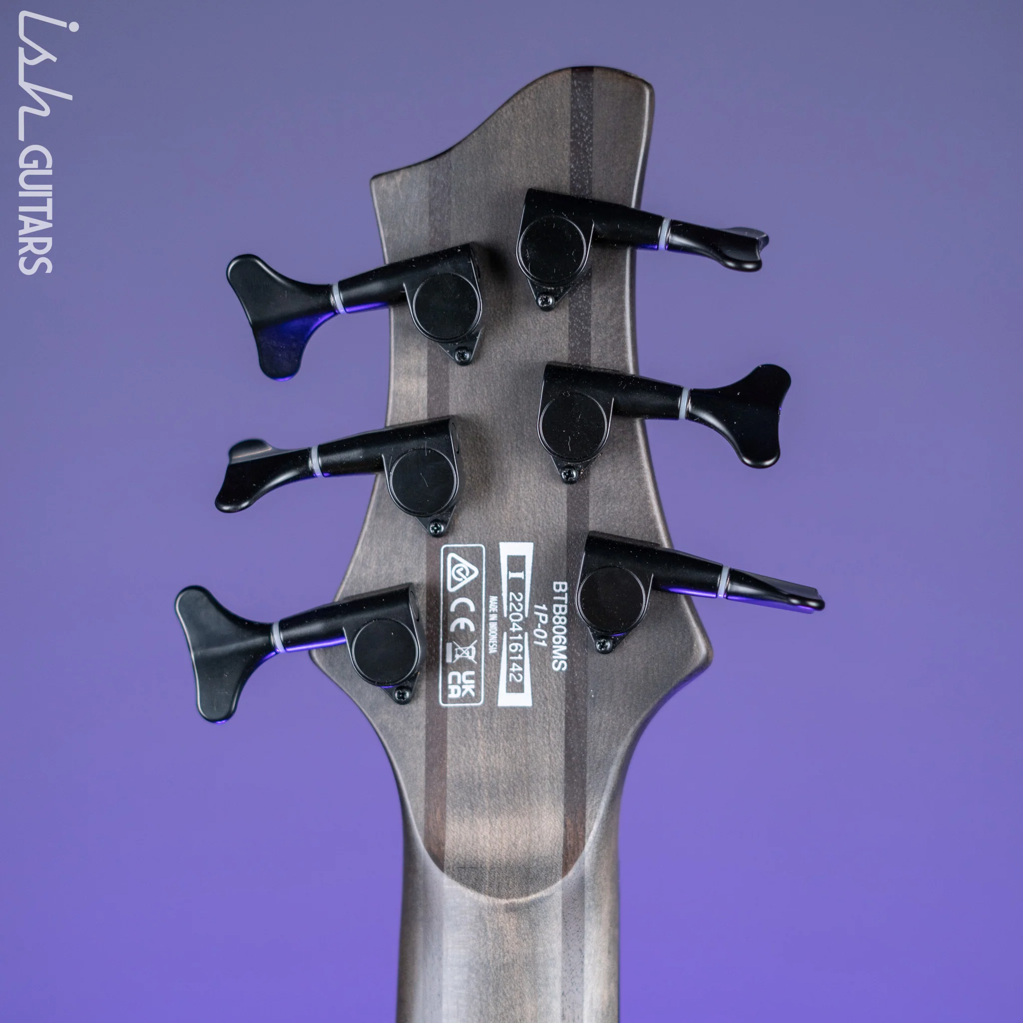 Ibanez BTB806MS Multi-Scale 6-String Bass Transparent Grey Flat Demo - Image 11