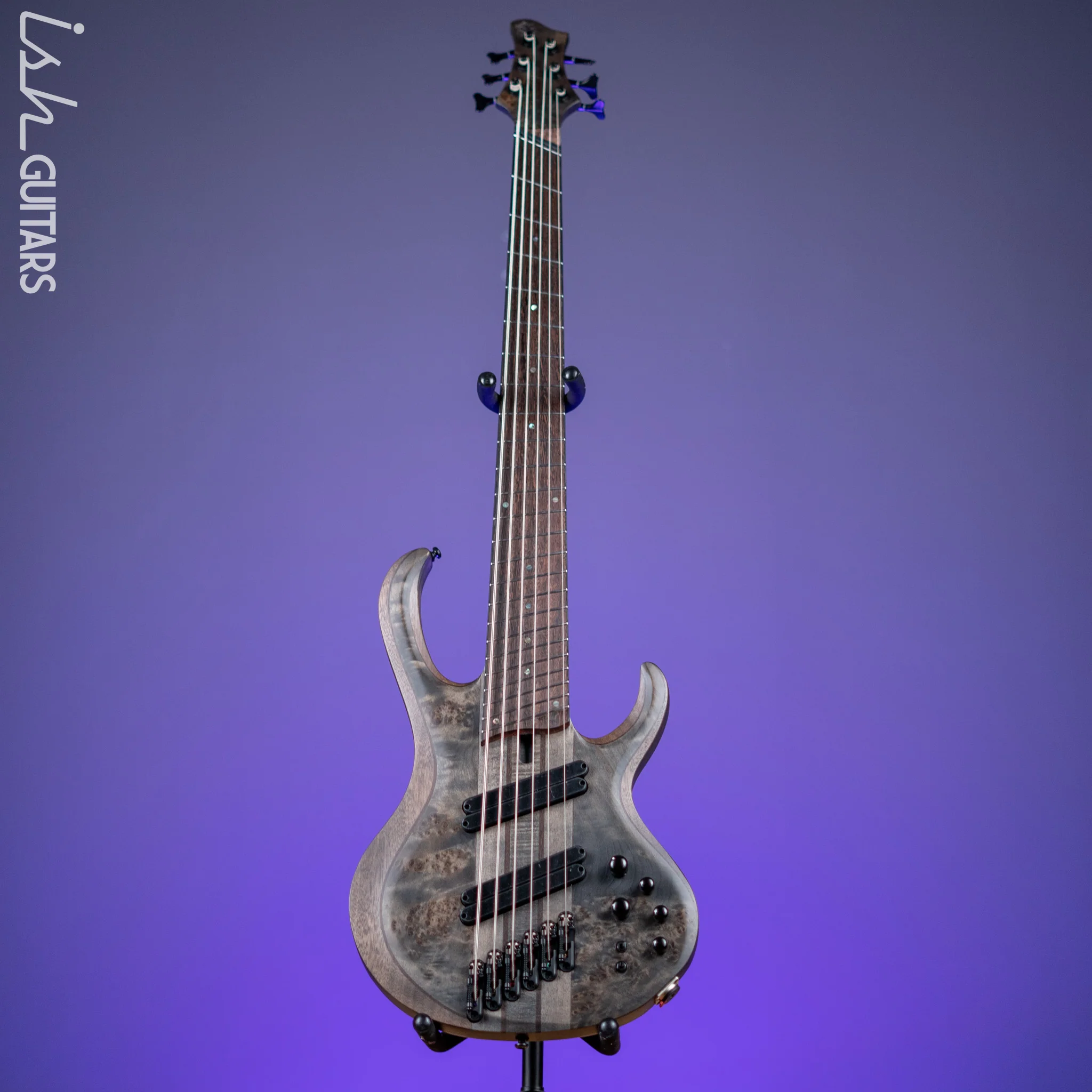 Ibanez BTB806MS Multi-Scale 6-String Bass Transparent Grey Flat - Image 2
