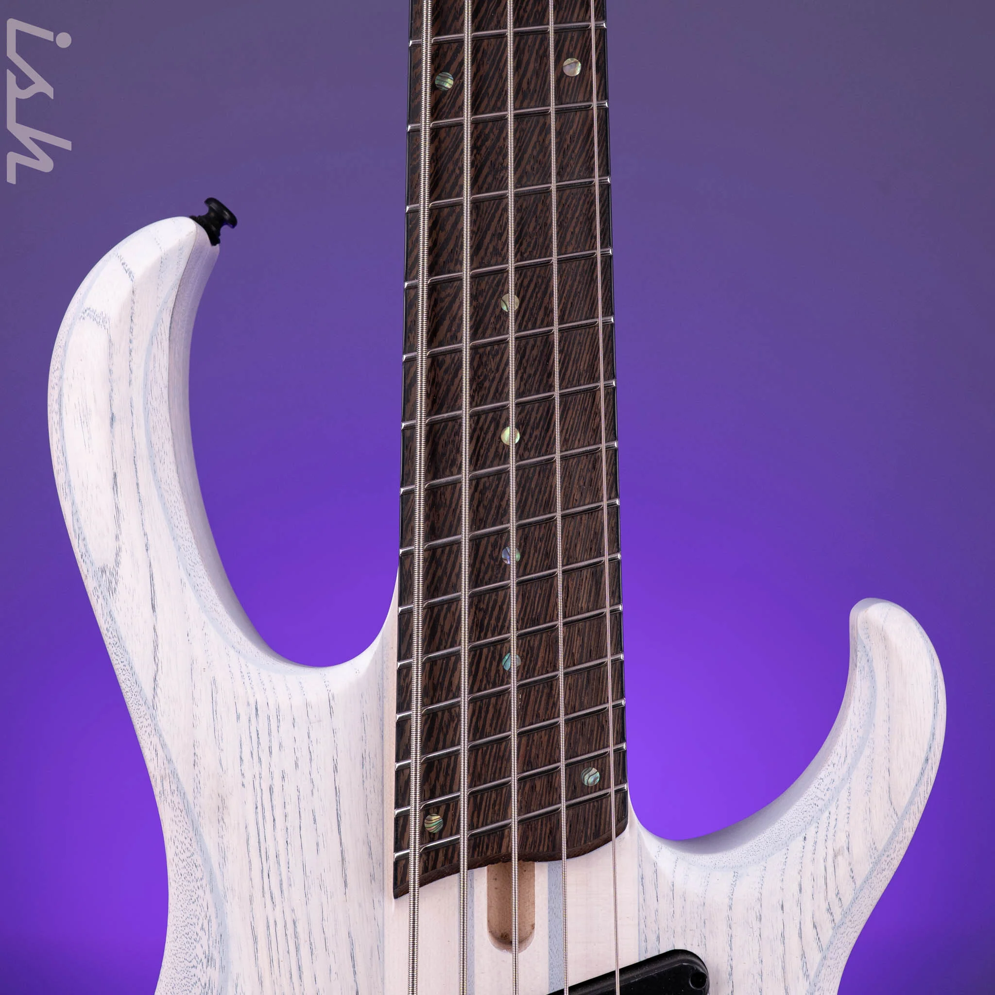 Ibanez BTB865MS 5-String Bass Workshop Transparent White Flat - Image 6
