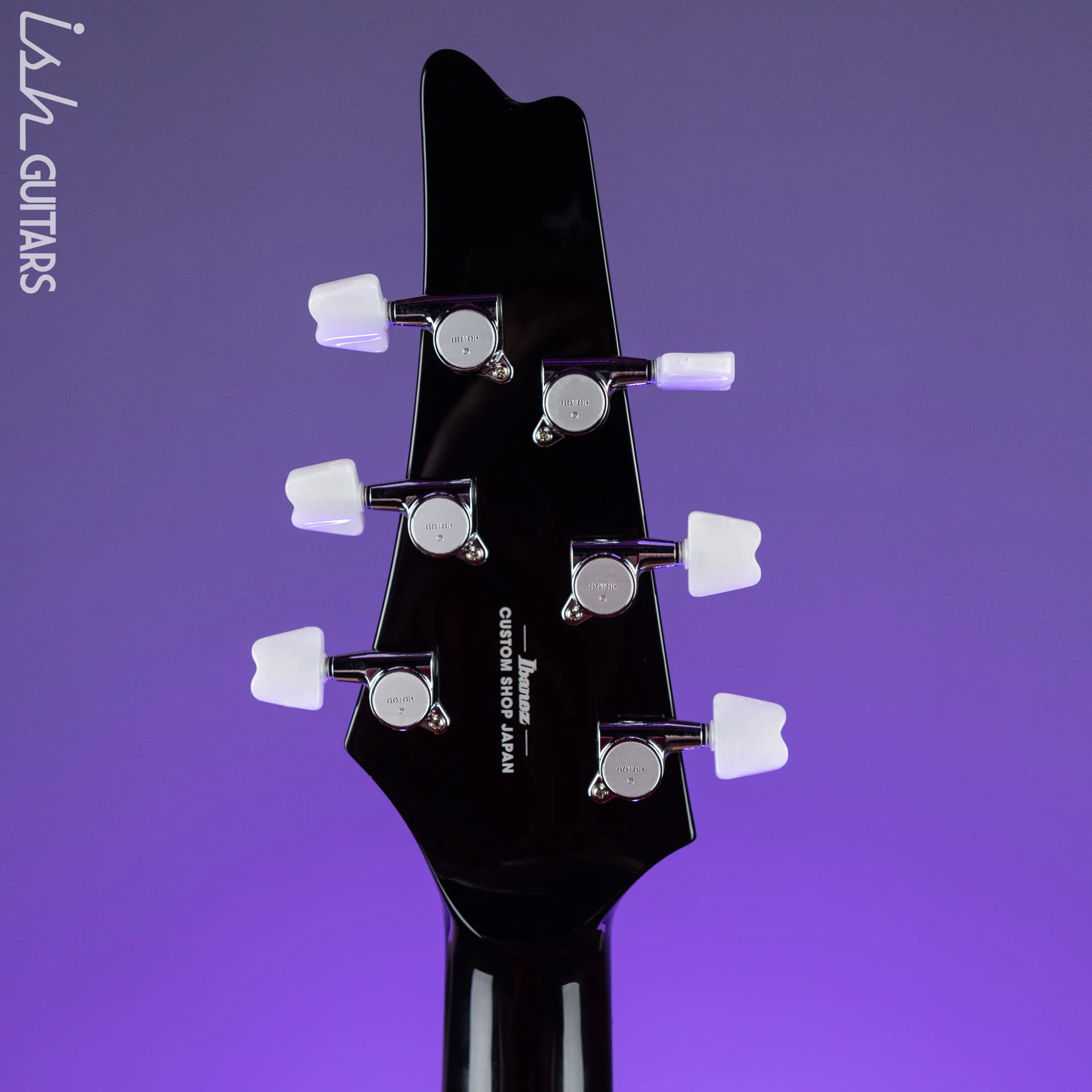 Ibanez Custom Shop PS1CM Paul Stanley Cracked Mirror Electric Guitar - Image 11