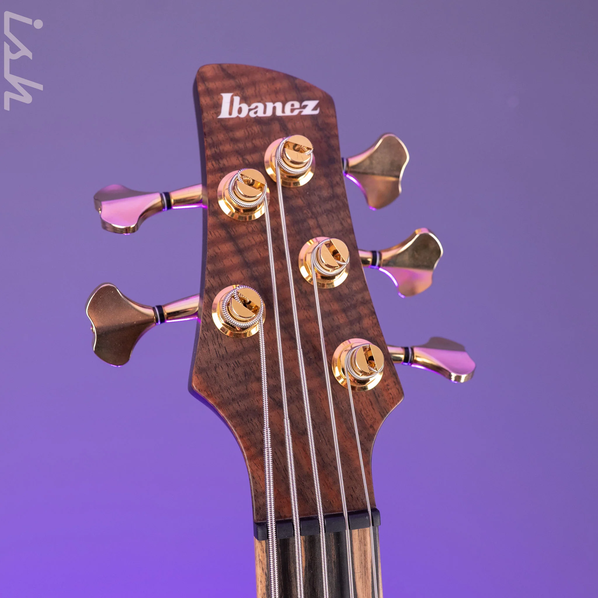 Ibanez Custom Shop Visions SR 5-String Bass Natural Bastogne Walnut - Image 8